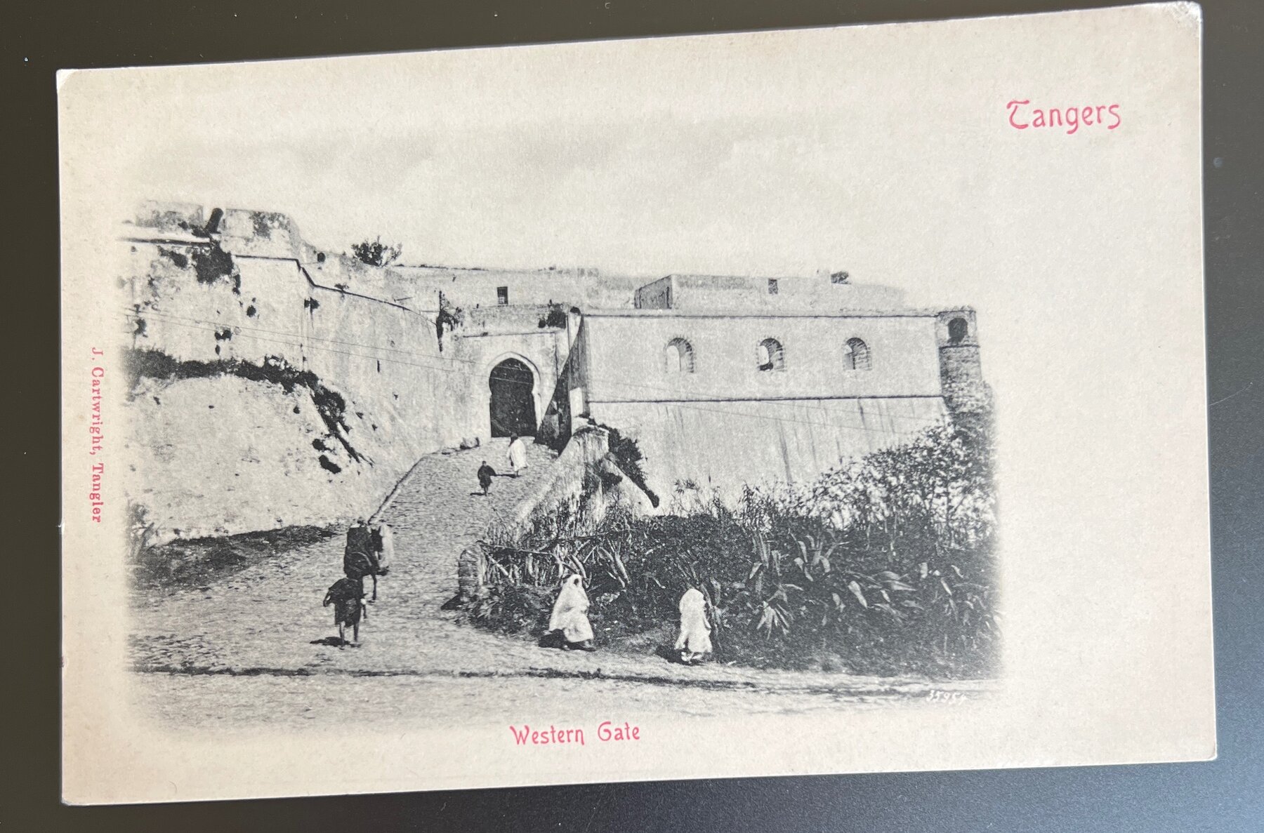 Tangiers Western Gate Morocco Cartwright Undivided Back Postcard 1900