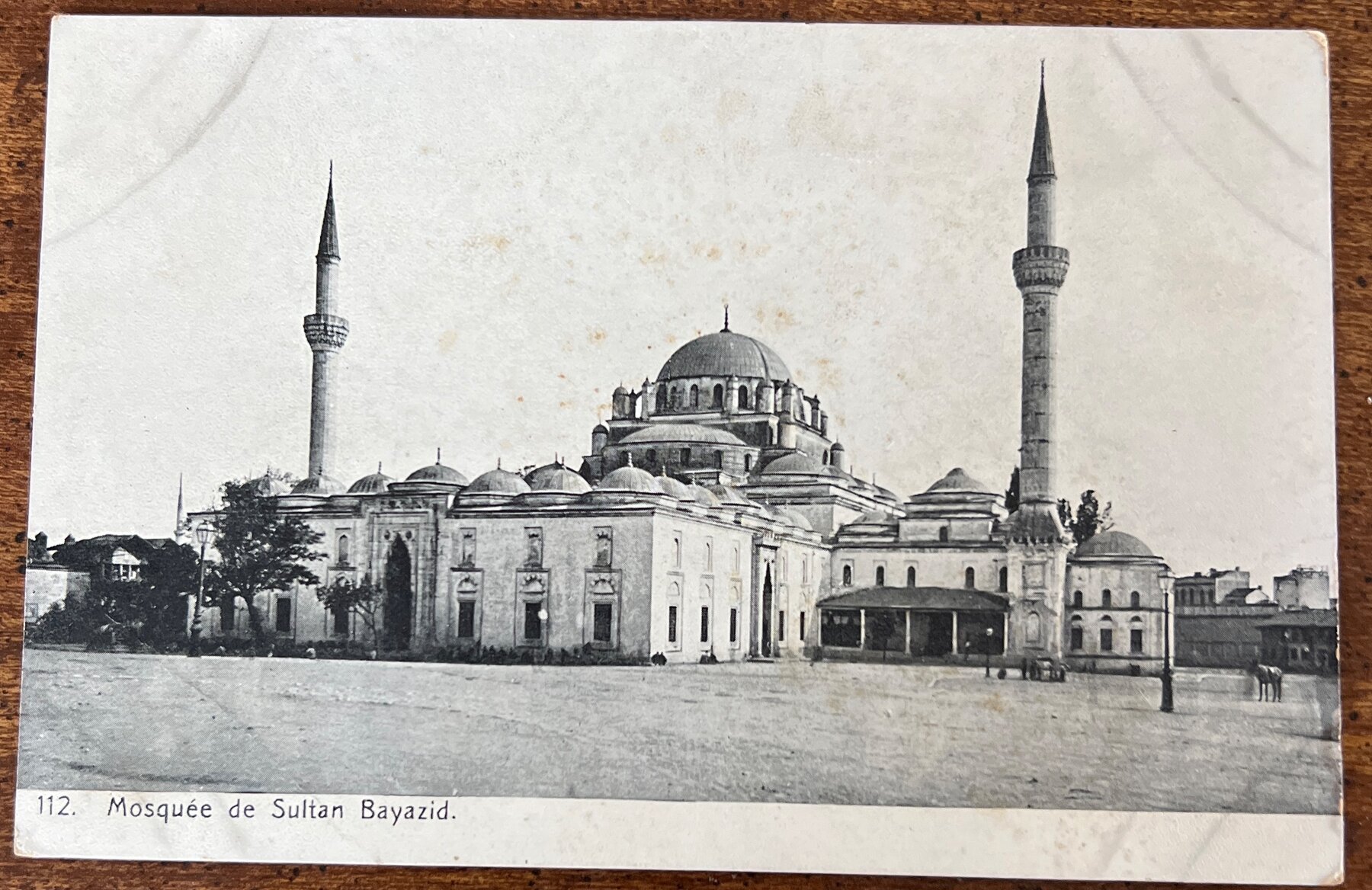 Mosque Sultan Bayazid Constantinople Istanbul Turkey Postcard 1905