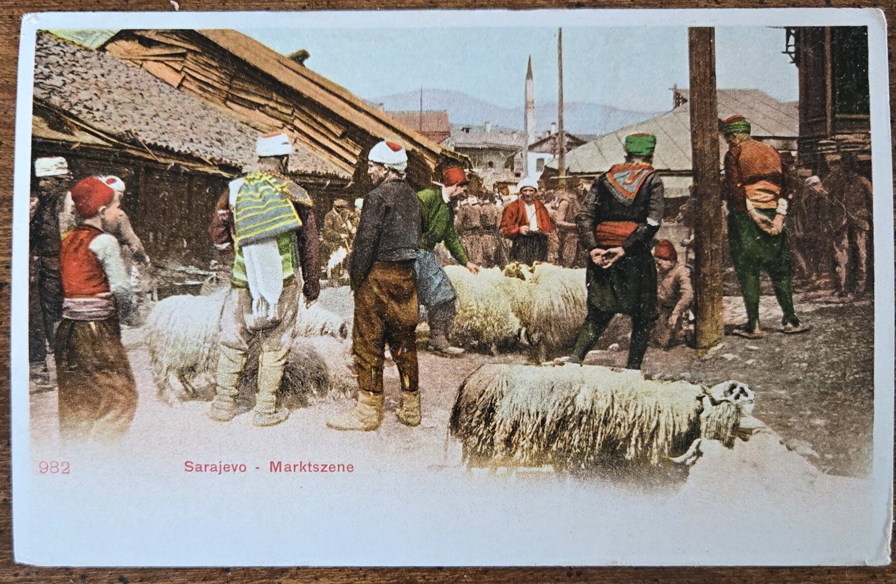 Sarajevo Marktszene Market Scene Bosnia Ottoman Postcard 1905