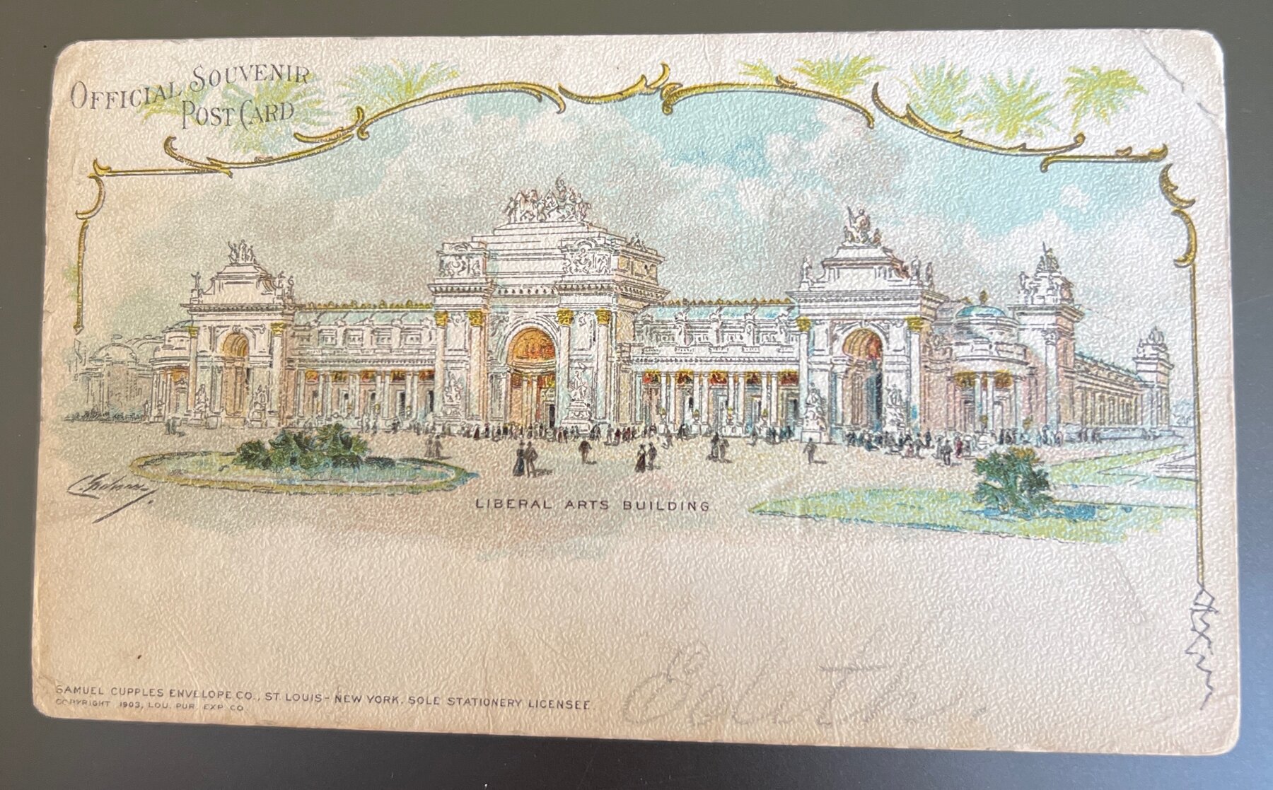 Liberal Arts Building 1904 St Louis Worlds Fair Official Souvenir Postcard