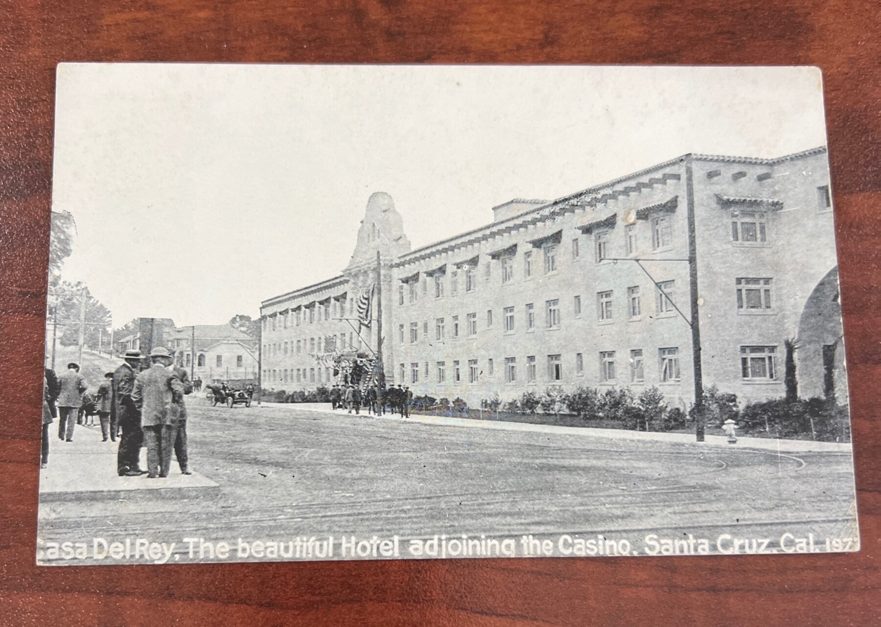 Casa Del Rey Hotel Casino Santa Cruz California Postcard 1920