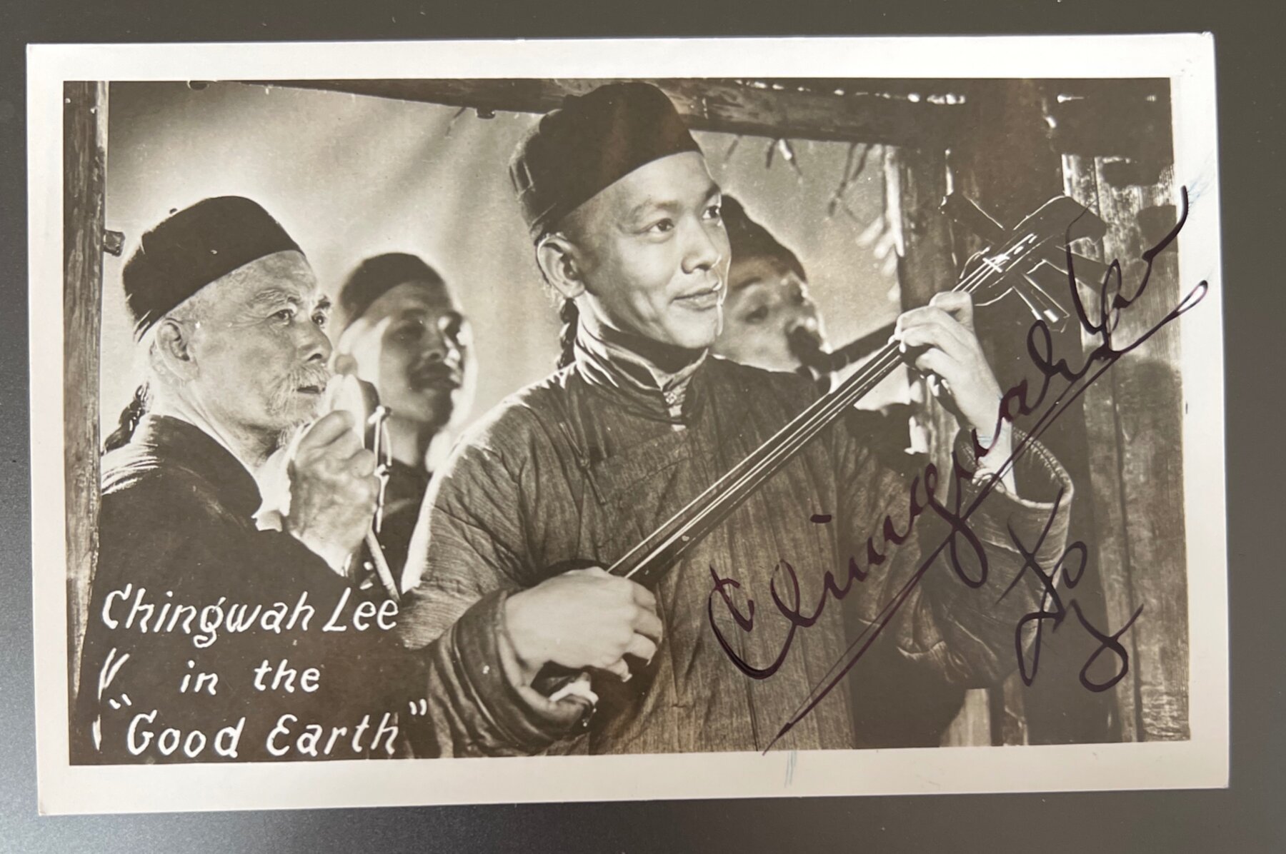 Chingwah Lee Signed RPPC Good Earth MGM Film Postcard 1937