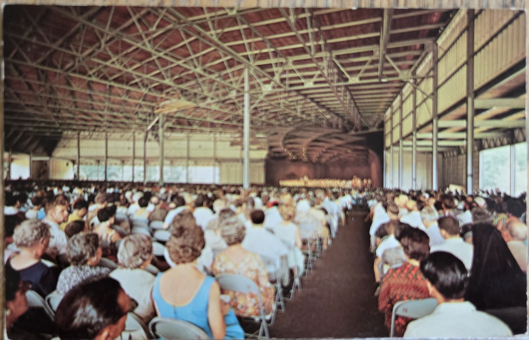 Tanglewood Music Shed Boston Symphony Orchestra Berkshires Postcard 1966