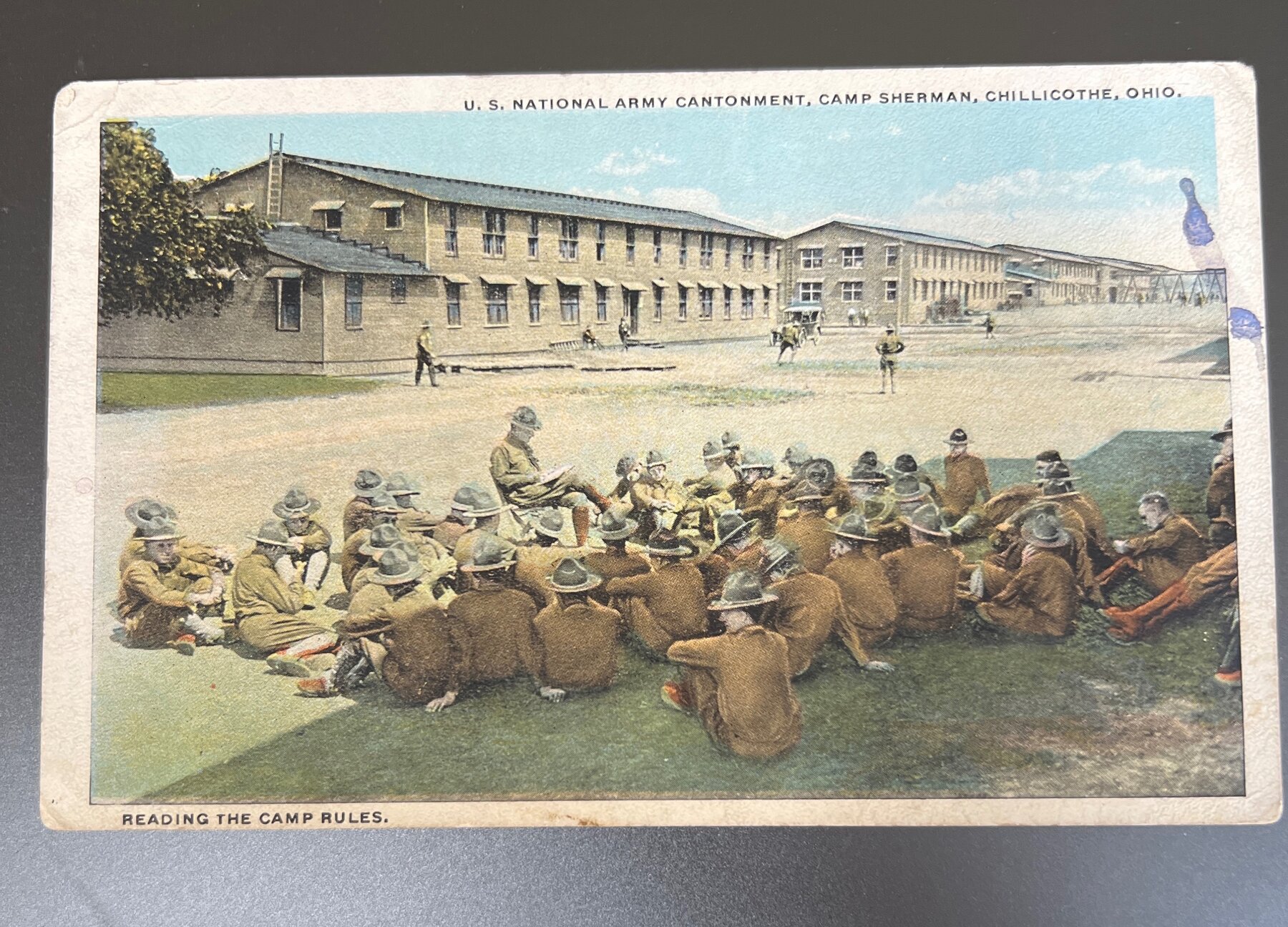 Camp Sherman Chillicothe Ohio WWI National Army Cantonment Postcard 1918