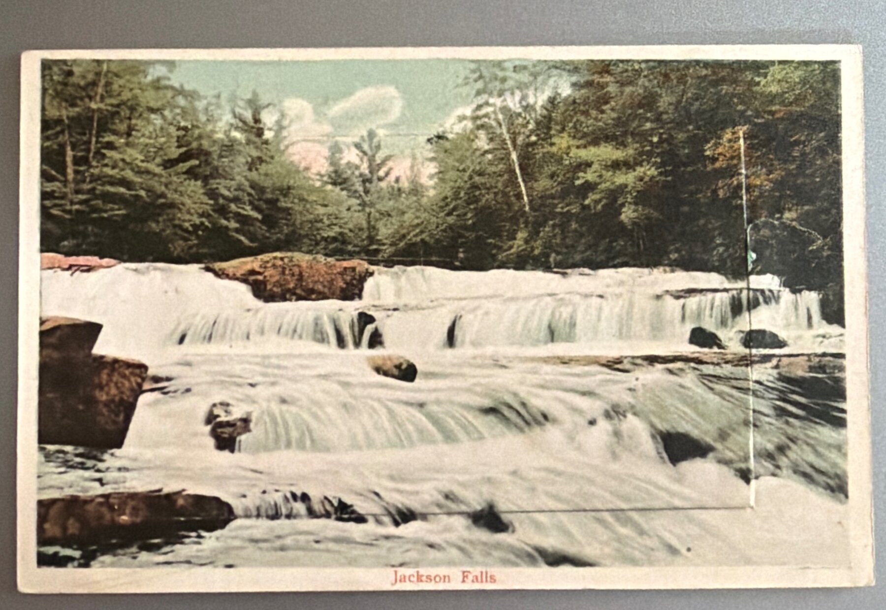 Postcard Souvenir Jackson White Mountains NH c1900 Leporello Fold Saxony