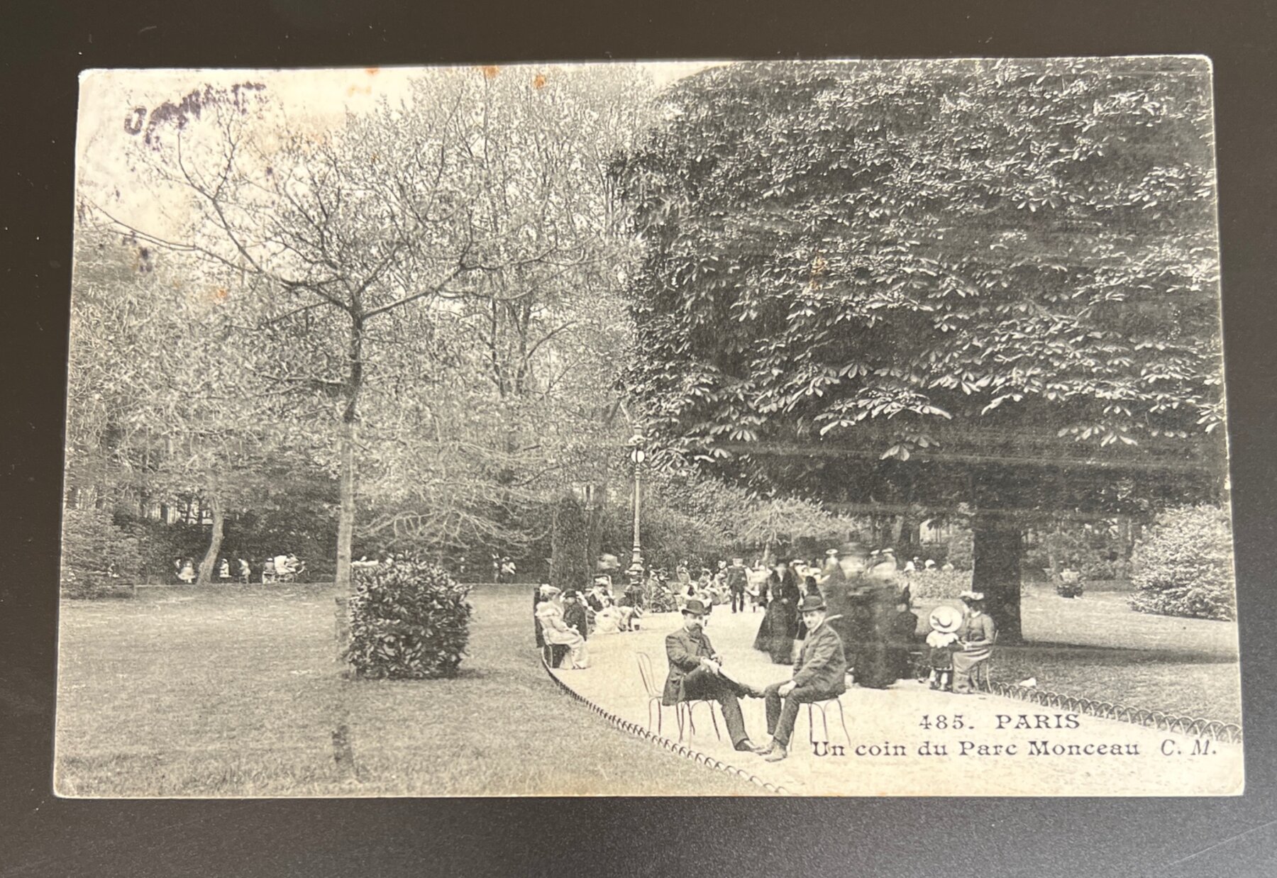 Paris Parc Monceau Corner View France Postcard c.1905