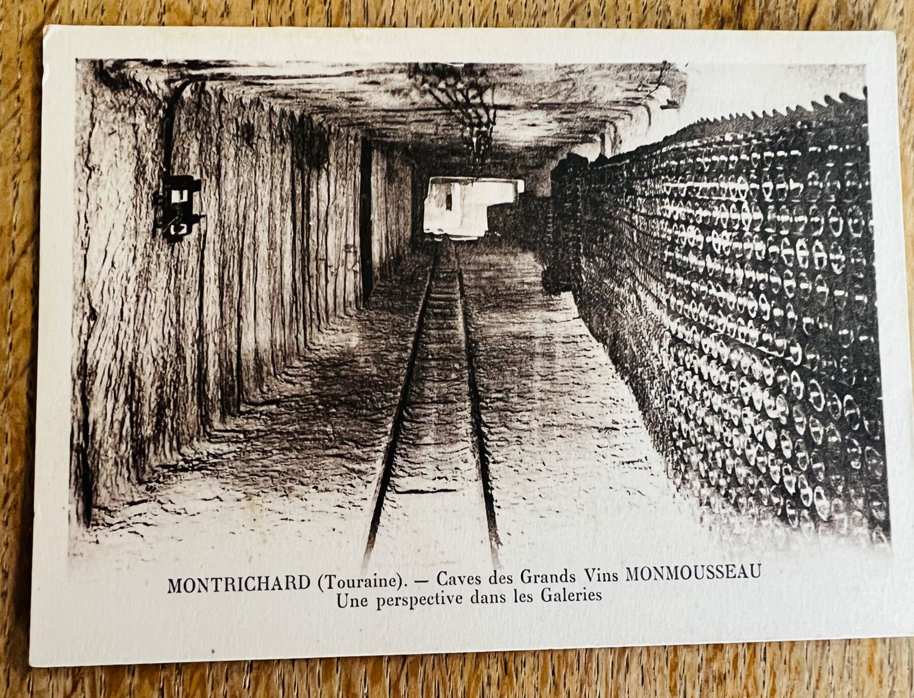 Monmousseau Wine Caves Montrichard Touraine Gallery France Postcard c1930