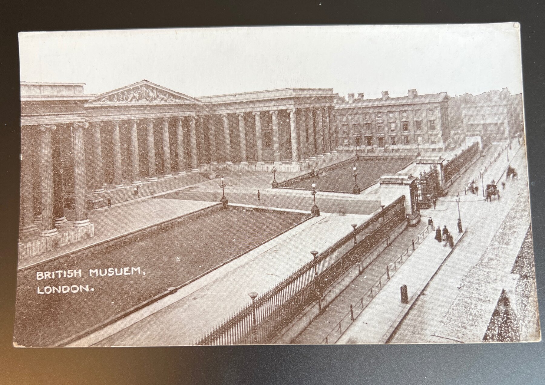 British Museum London Real Photo Postcard 1905