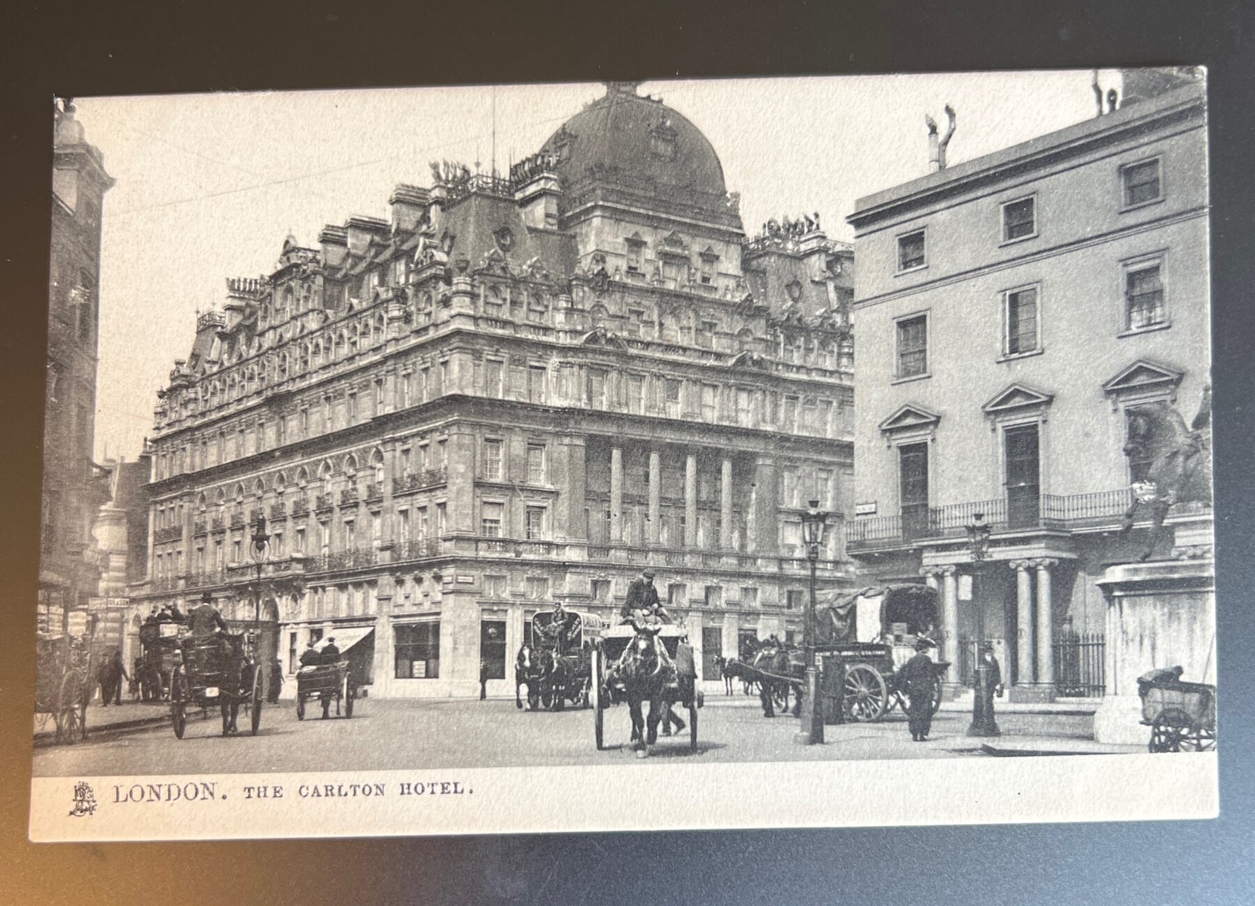 Carlton Hotel Pall Mall London Raphael Tuck Postcard 1902