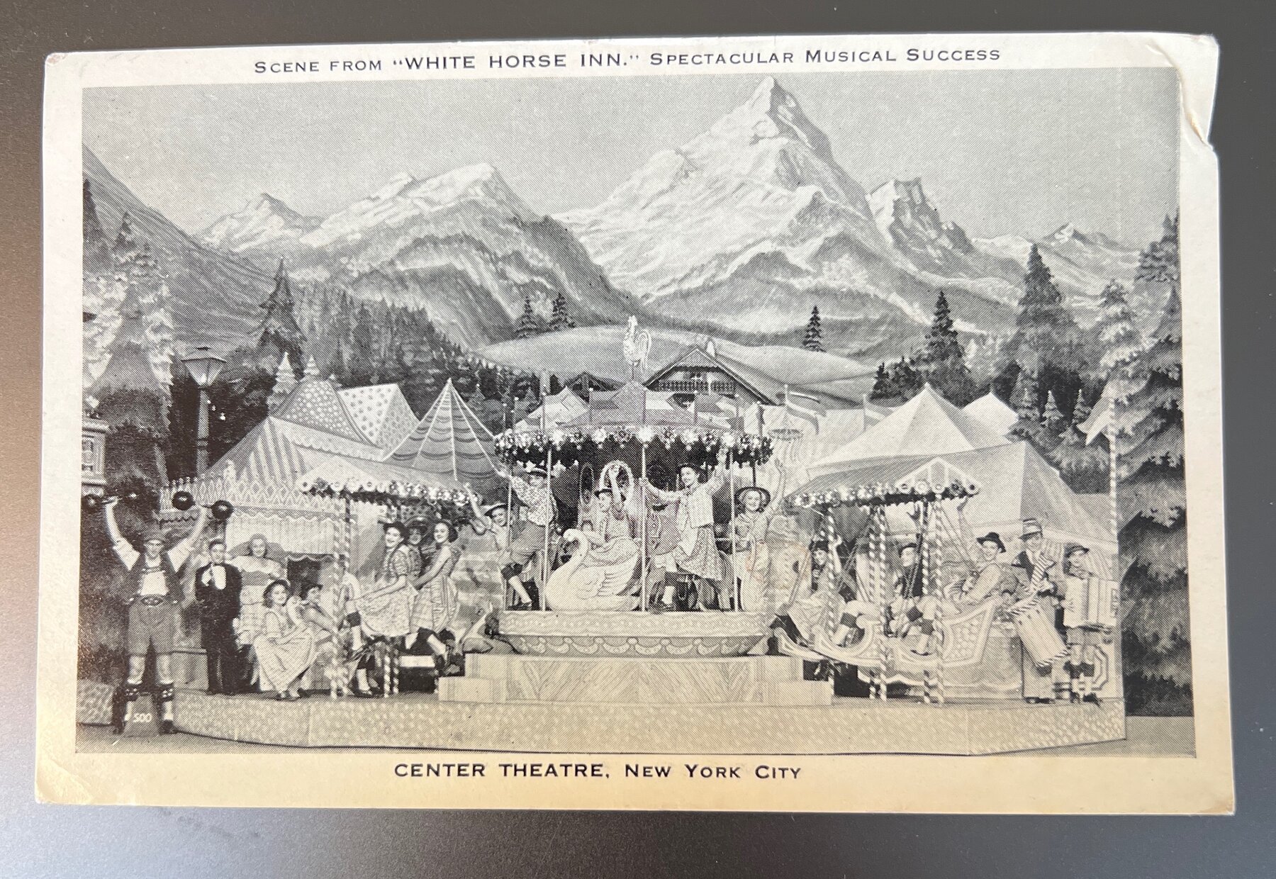 White Horse Inn Broadway Center Theatre New York City Postcard 1936