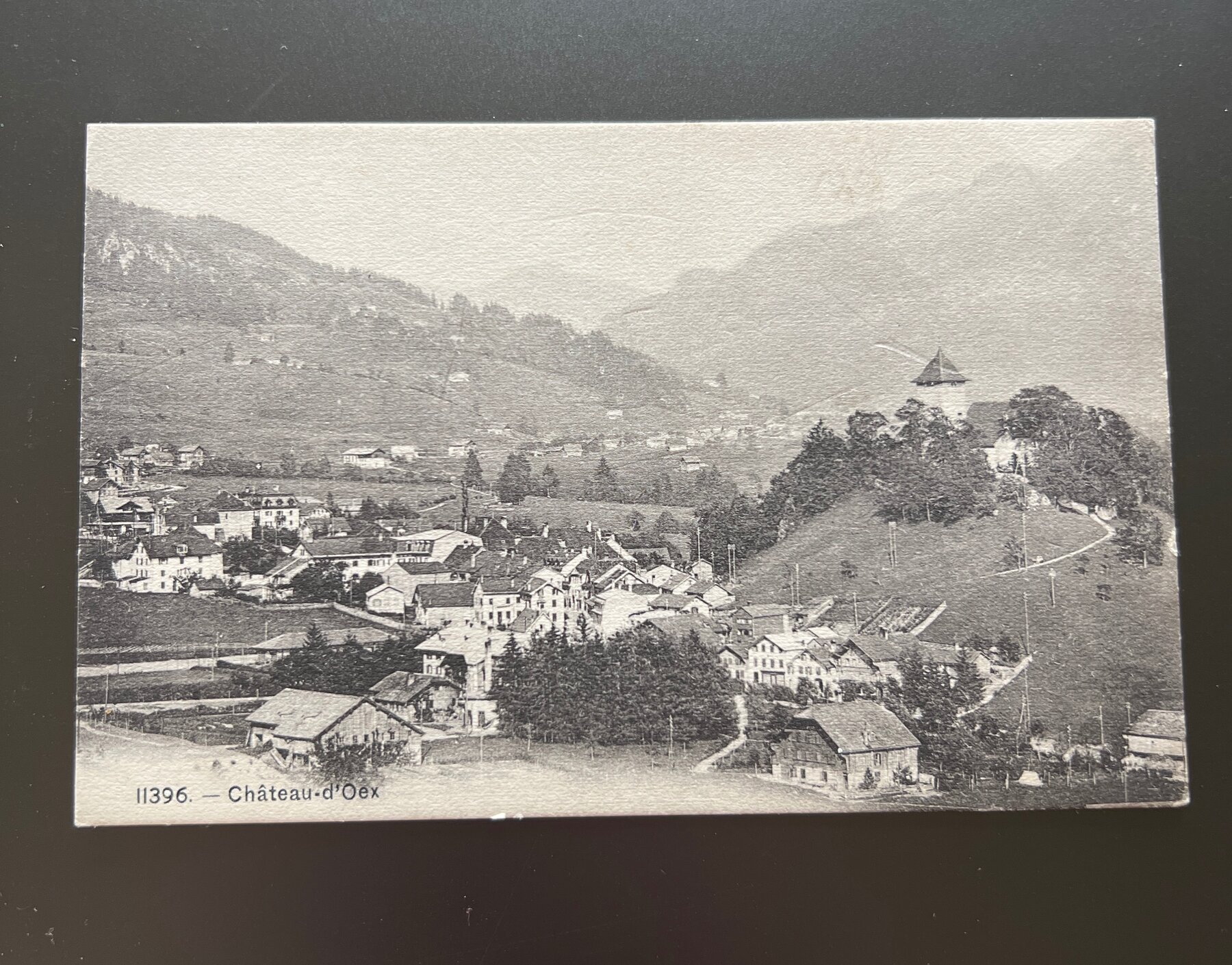Chateau-d'Oex Village Switzerland Swiss Alps Postcard 1905