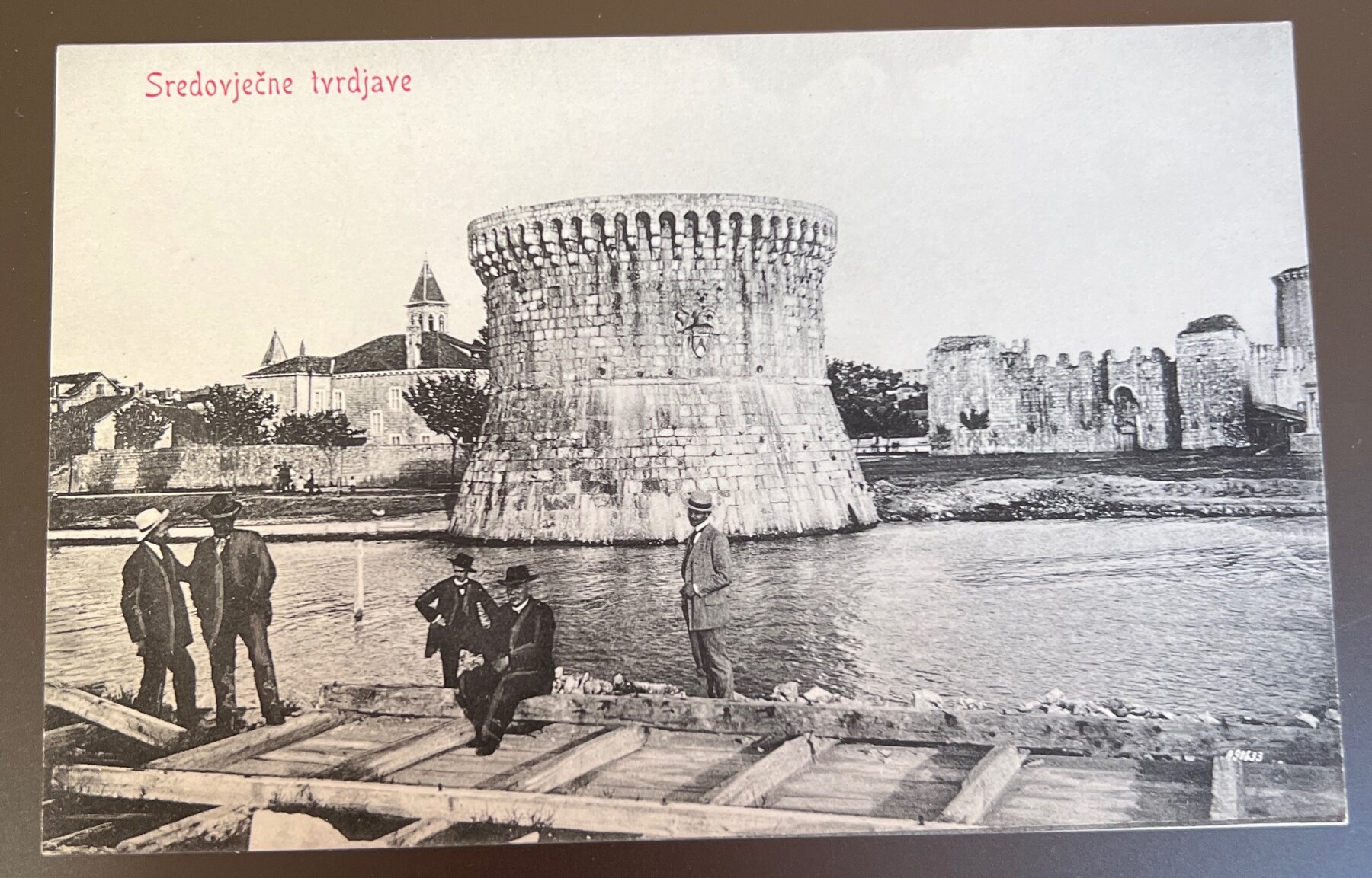 Postcard 1900s Trogir Croatia Medieval Tower Kamerlengo RPPC Ivan Belas