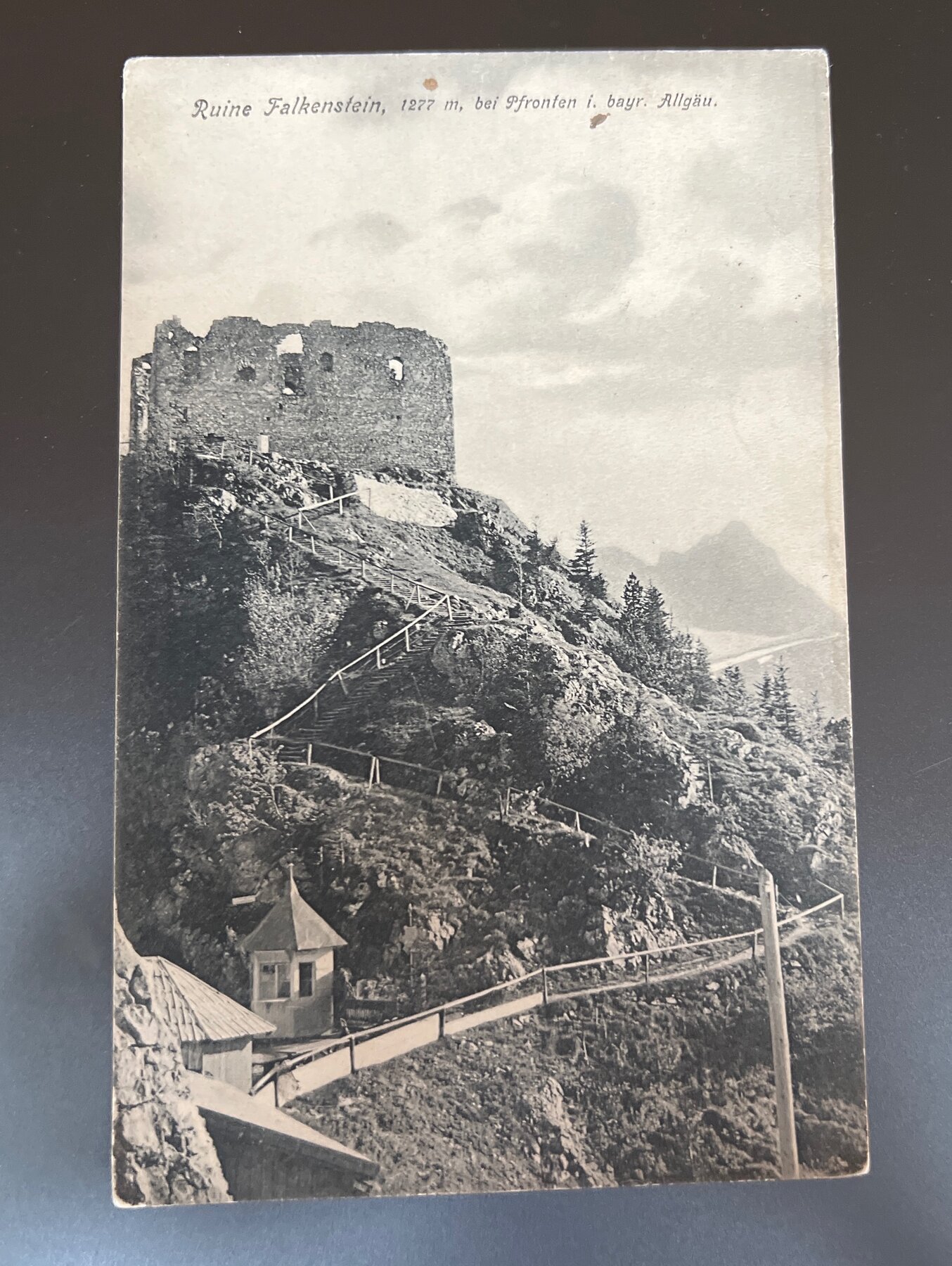 Ruine Falkenstein Castle Pfronten Bavaria Allgäu Postcard 1908