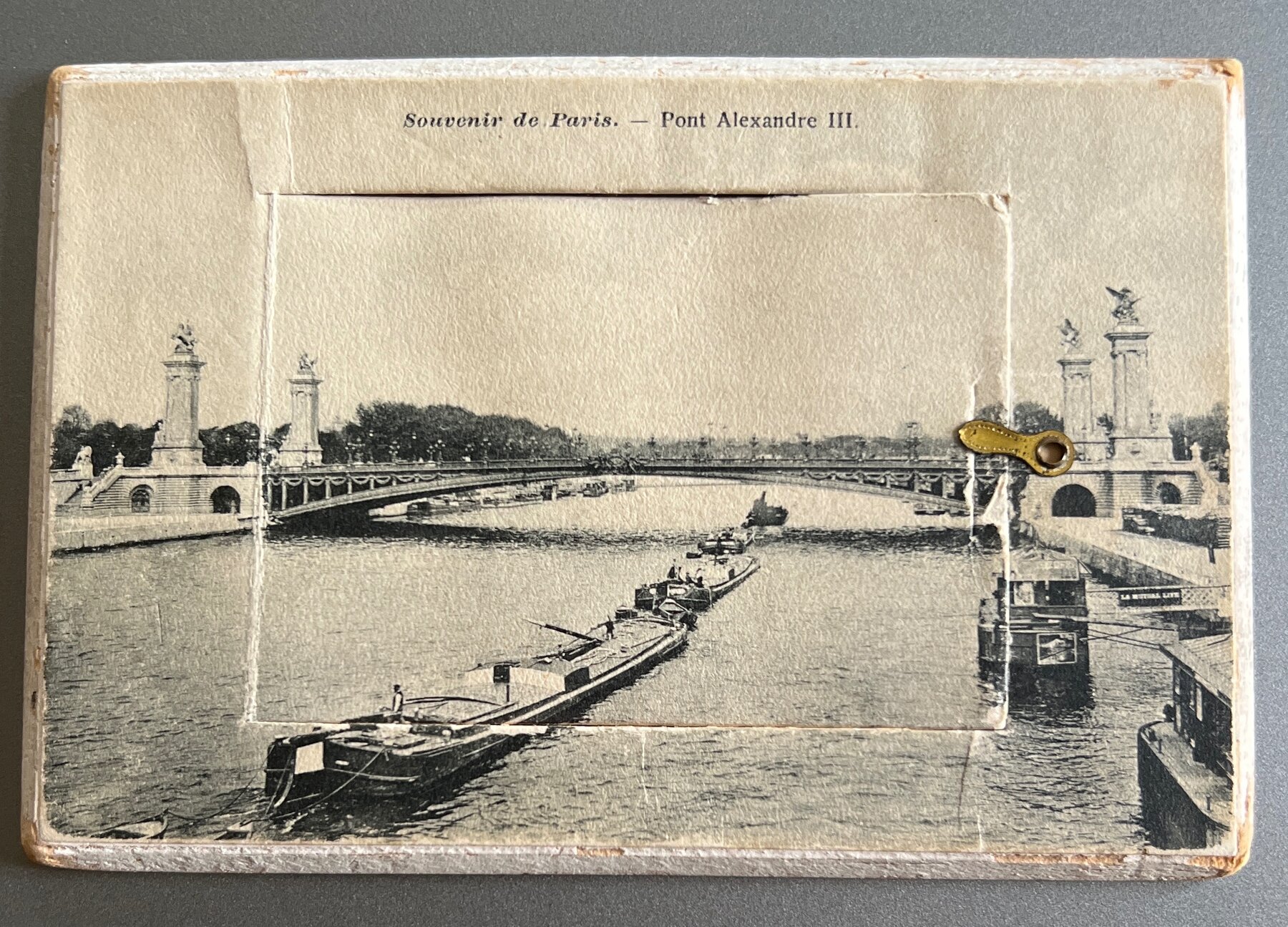 Postcard c1905 Paris Bridges Seine Leporello Fold-Out Raphael Tuck Mailed