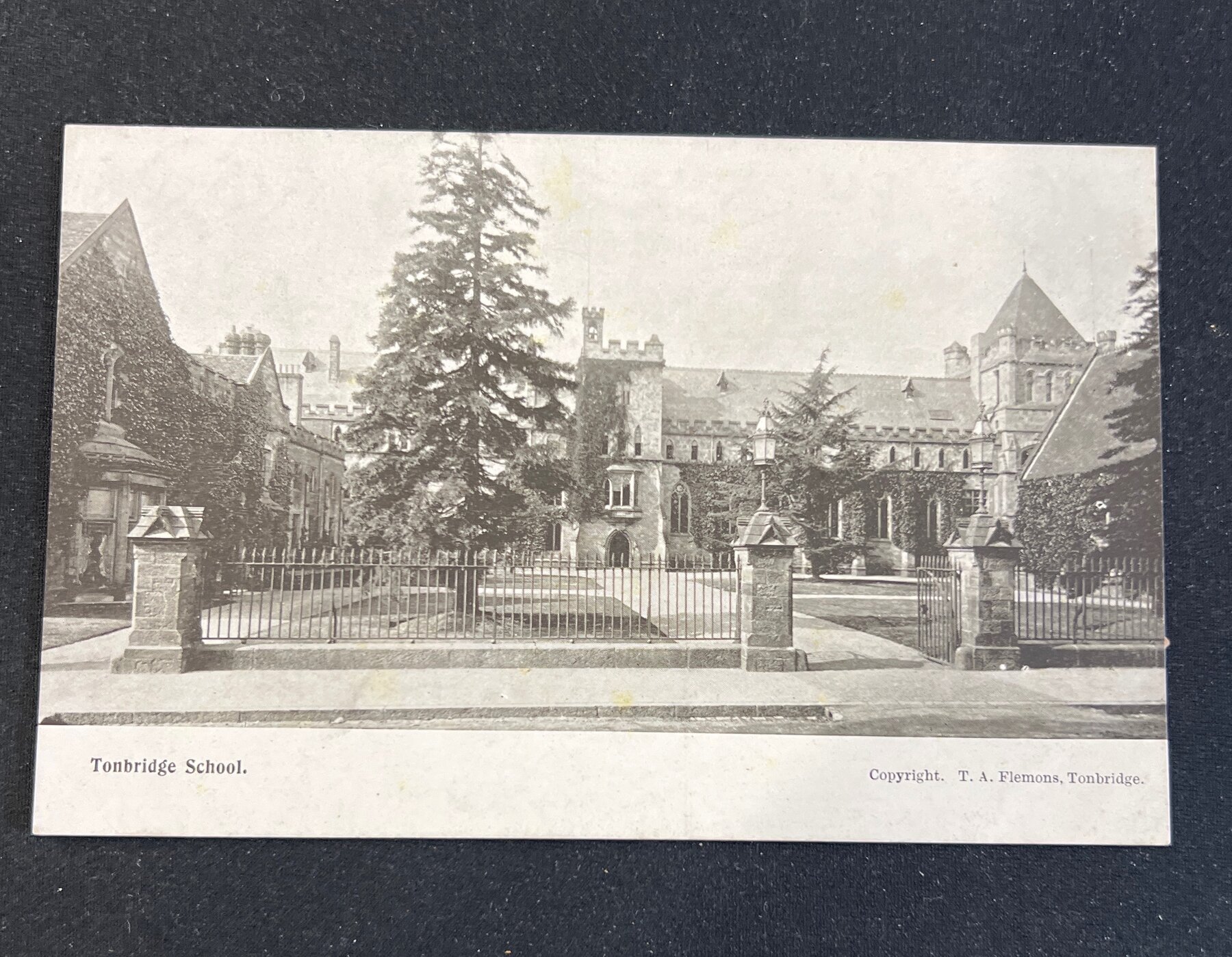 Tonbridge School Kent England Gothic Architecture Postcard Flemons c1905