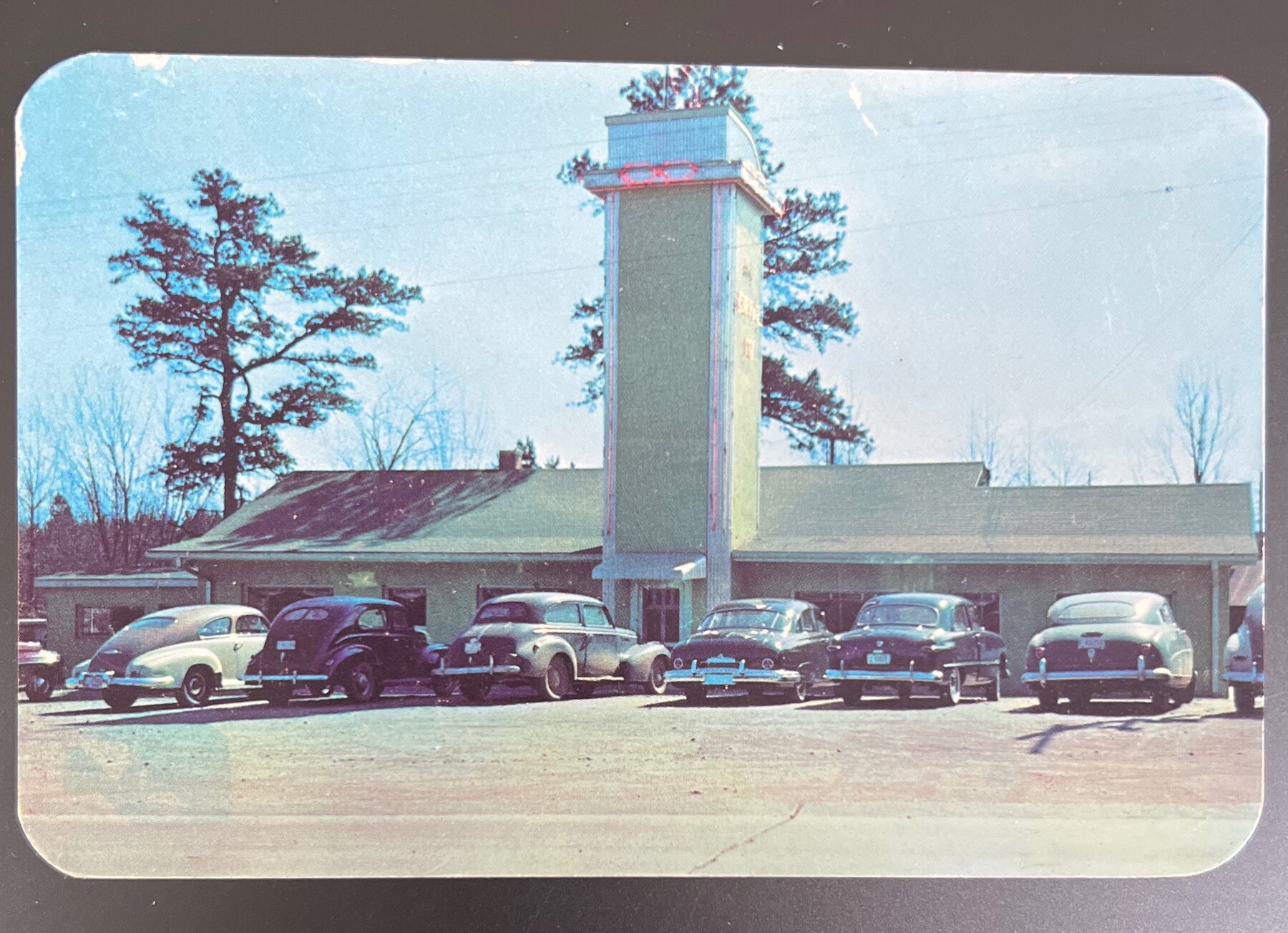 Pig Drive Inn Restaurant Athens Georgia US 29 Chrome Postcard c1950s Dexter Press