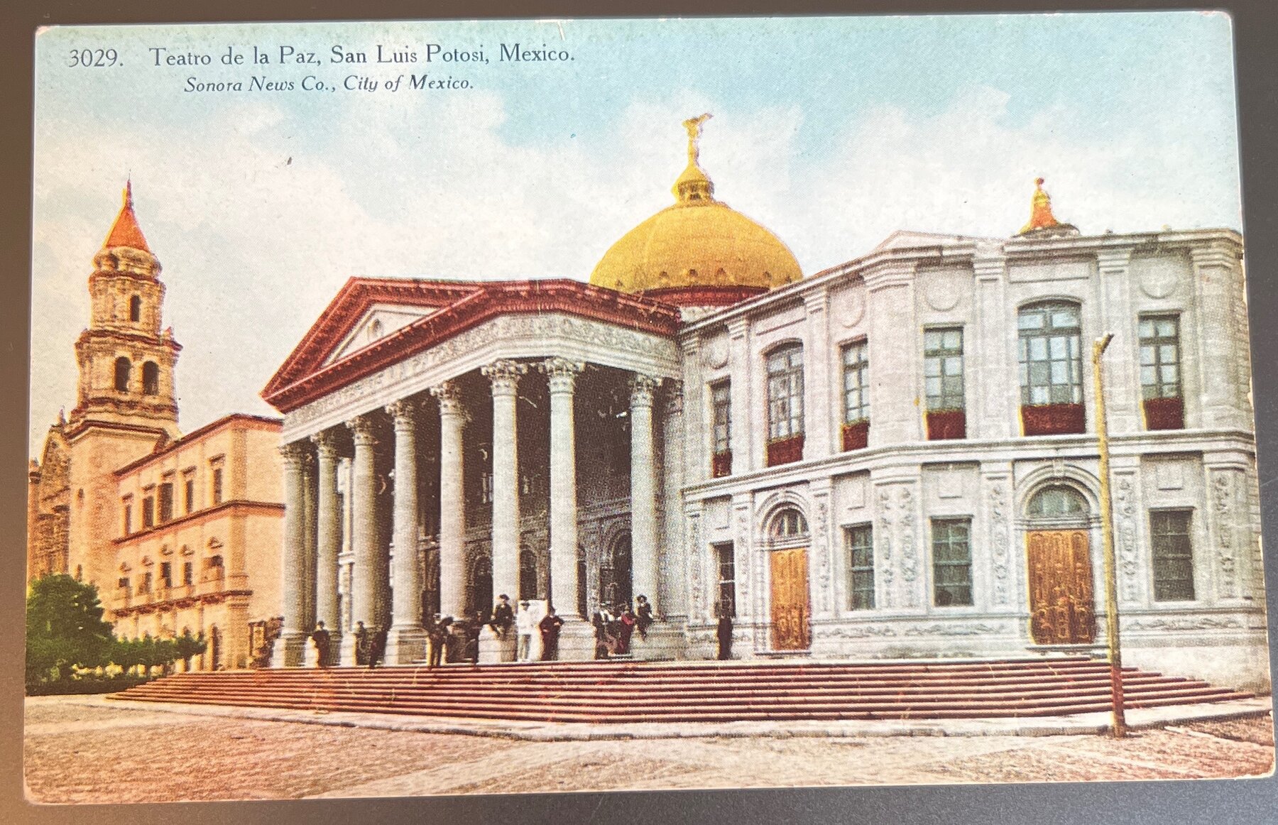Postcard c1905 Teatro de la Paz San Luis Potosi Mexico Sonora News Unused
