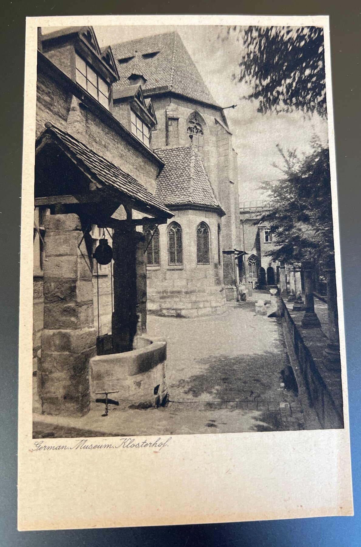 Postcard German Museum Klosterhof Nuremberg Germany RPPC Unused Müller