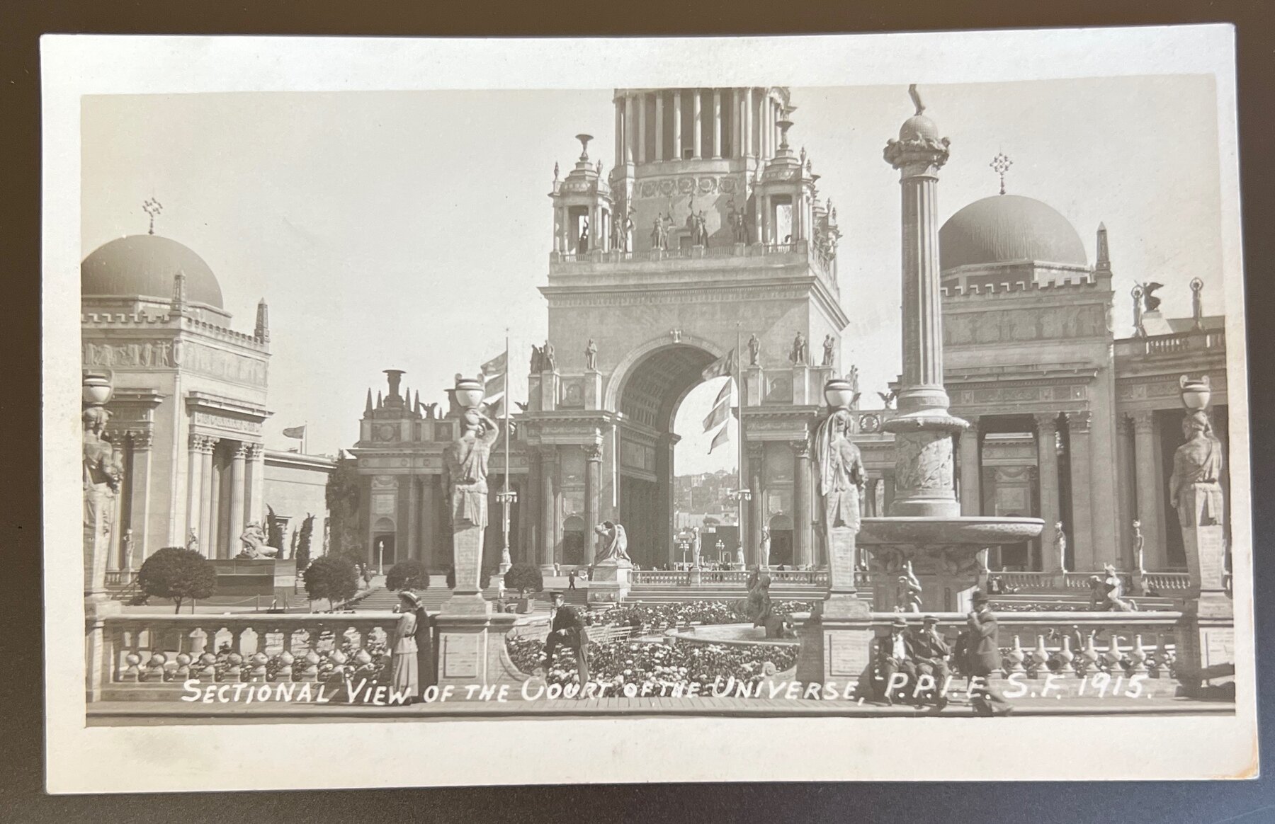 Postcard 1915 PPIE San Francisco Court of Universe RPPC Sectional View