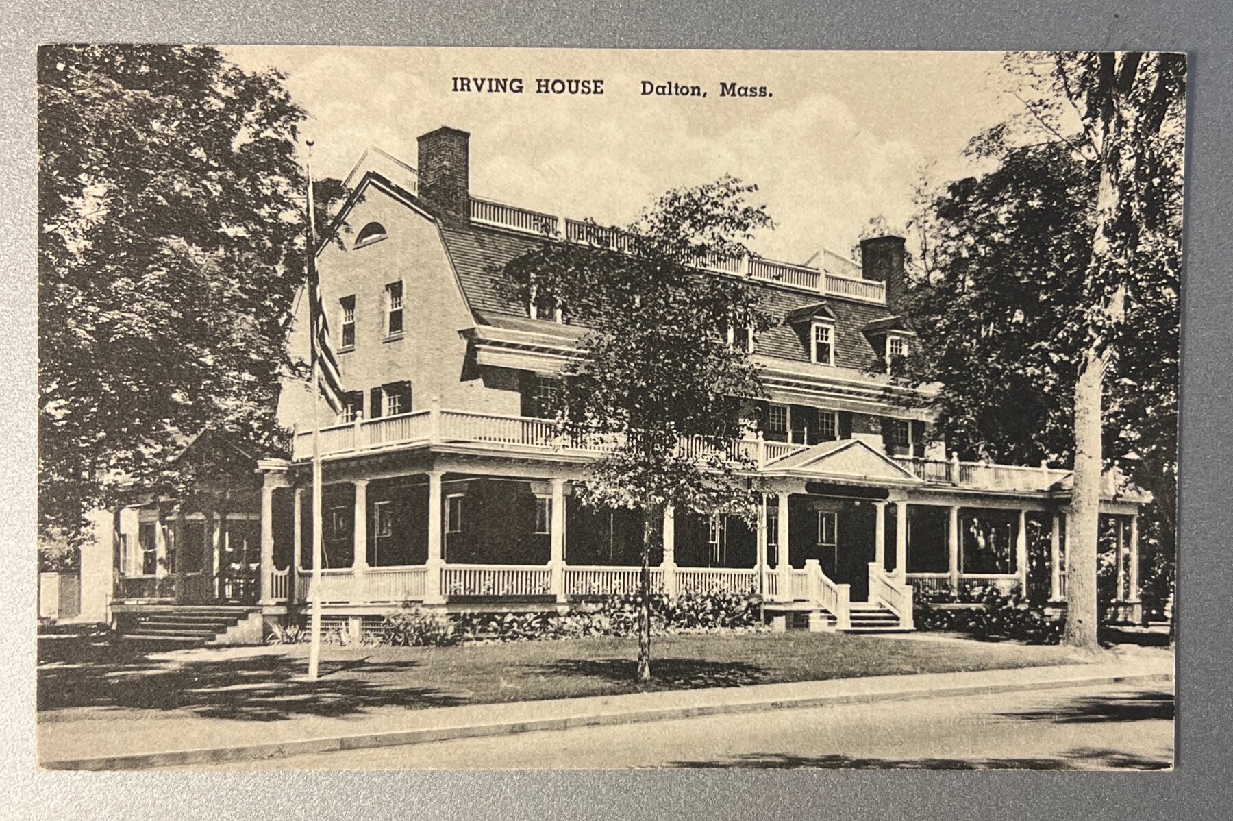 Postcard Dalton MA Irving House Hotel Pre-Linen c1908 Albertype Geo Daly