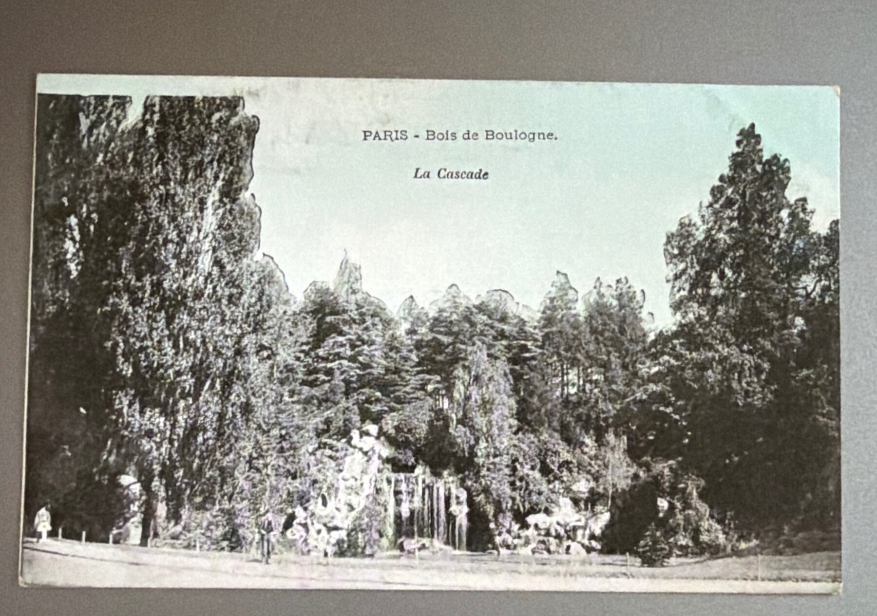 Postcard 1900s Paris Bois de Boulogne La Cascade France Carte Postale