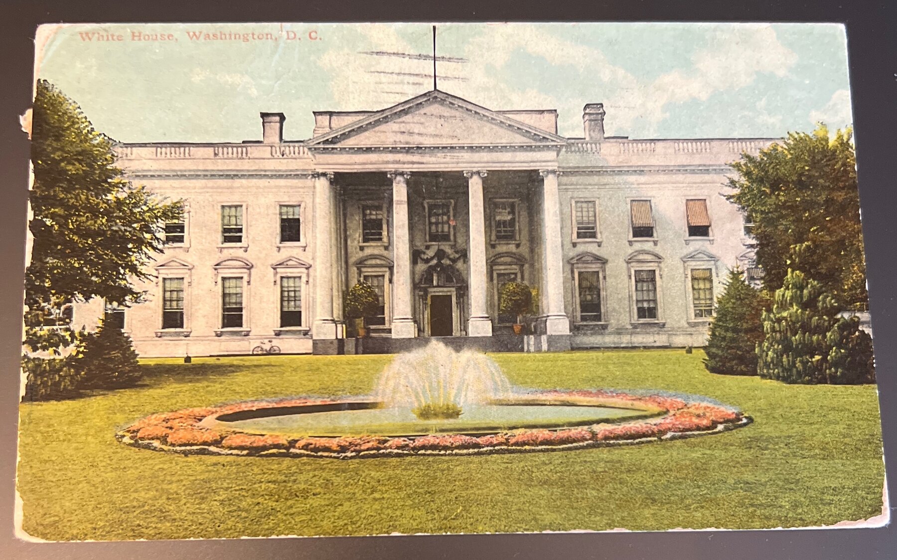Postcard 1912 White House Washington DC Amrichrome Albany News Co Mailed