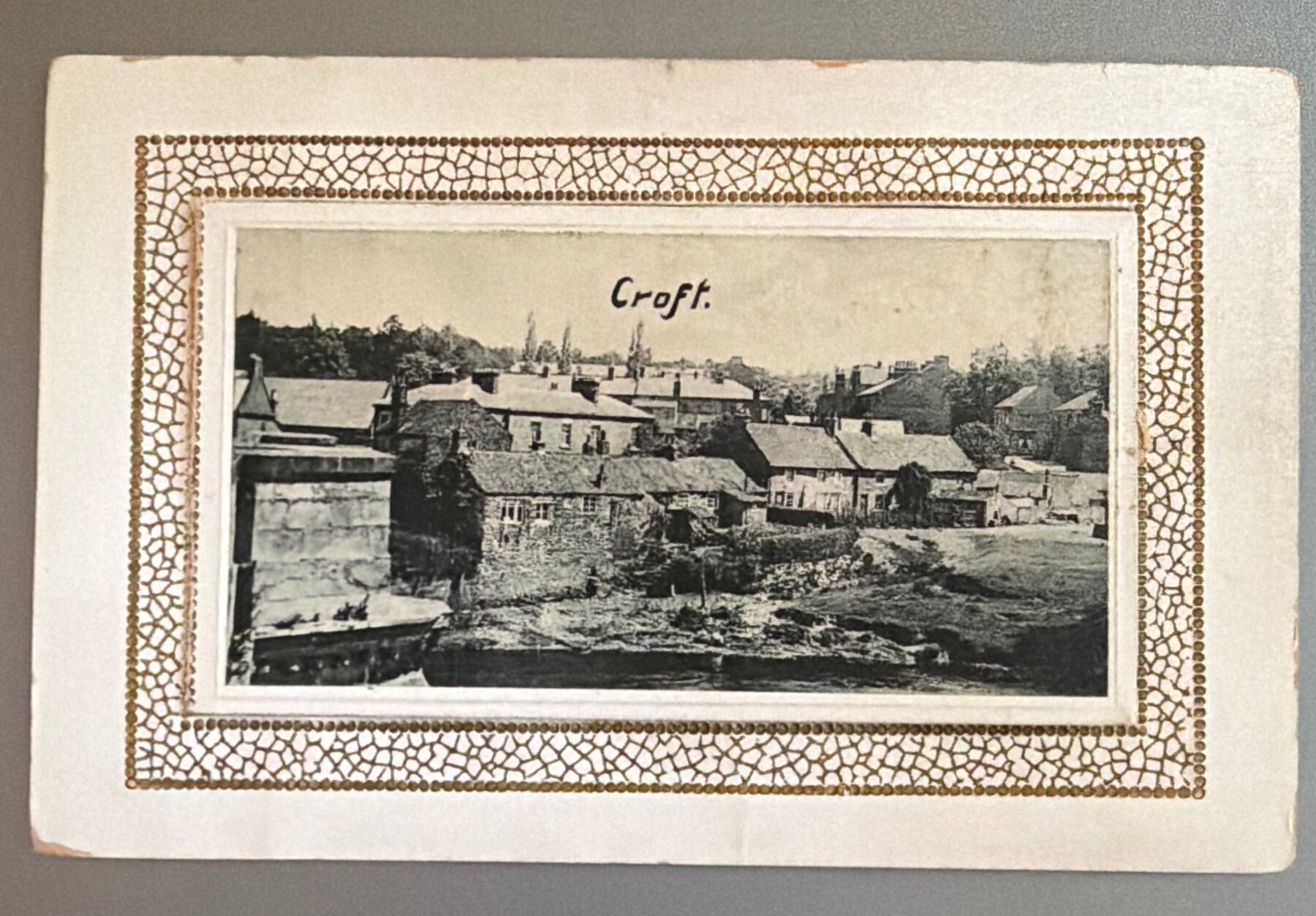 Postcard 1910s Croft Village Spa Hotel Church Interior Accordion Fold UK