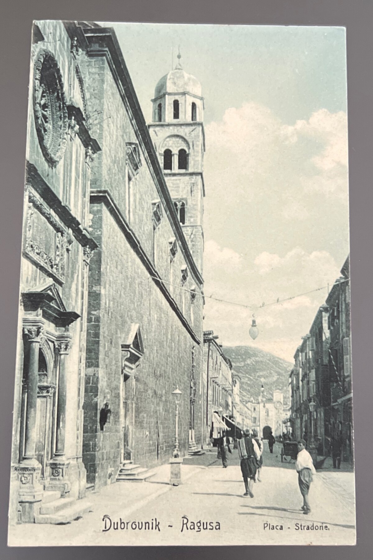 Postcard c1910 RPPC Dubrovnik Ragusa Placa Stradone Weiss Publisher