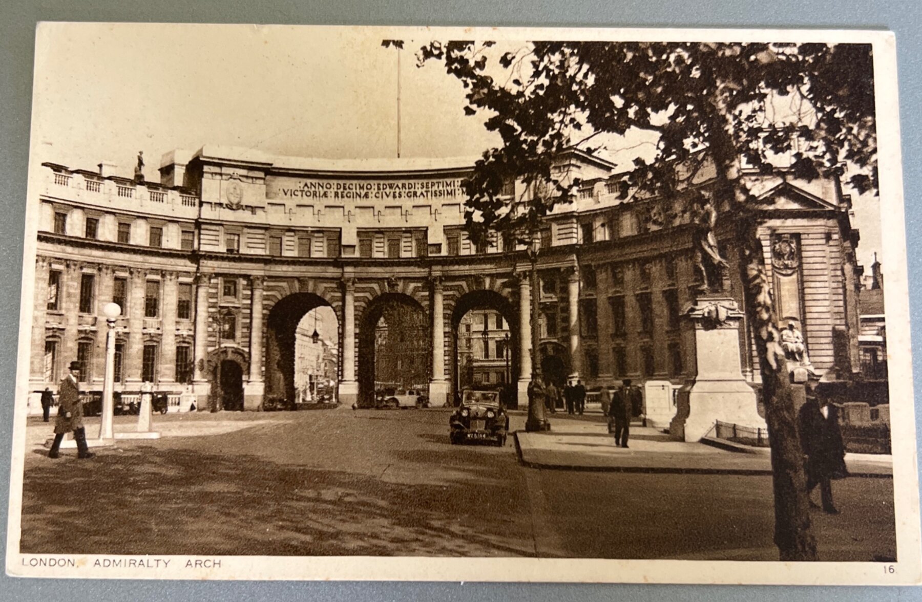 Postcard London Admiralty Arch Vintage RPPC c1935 Photochrom Unused