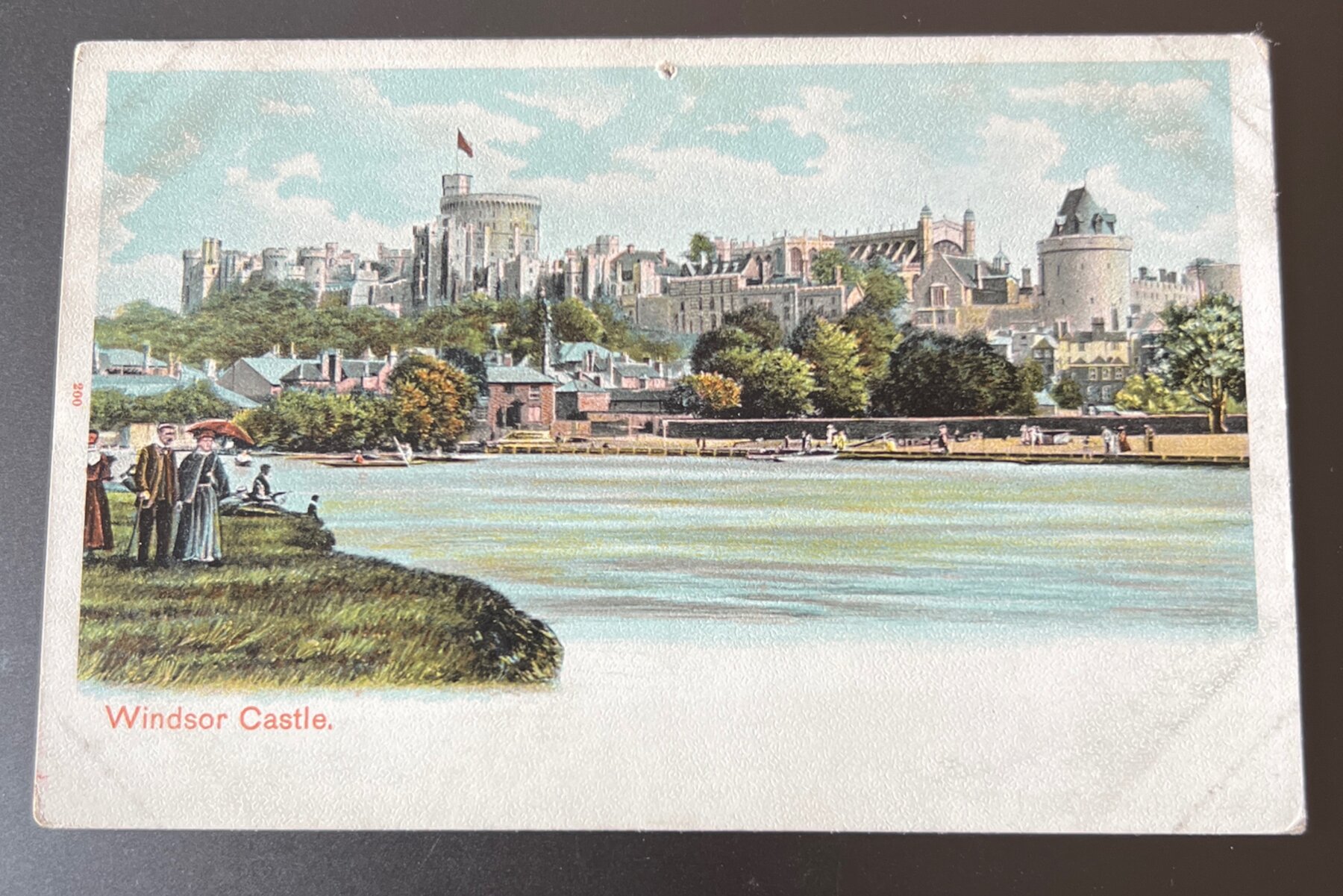 Postcard Windsor Castle England c1902 Embossed Undivided Back Peacock