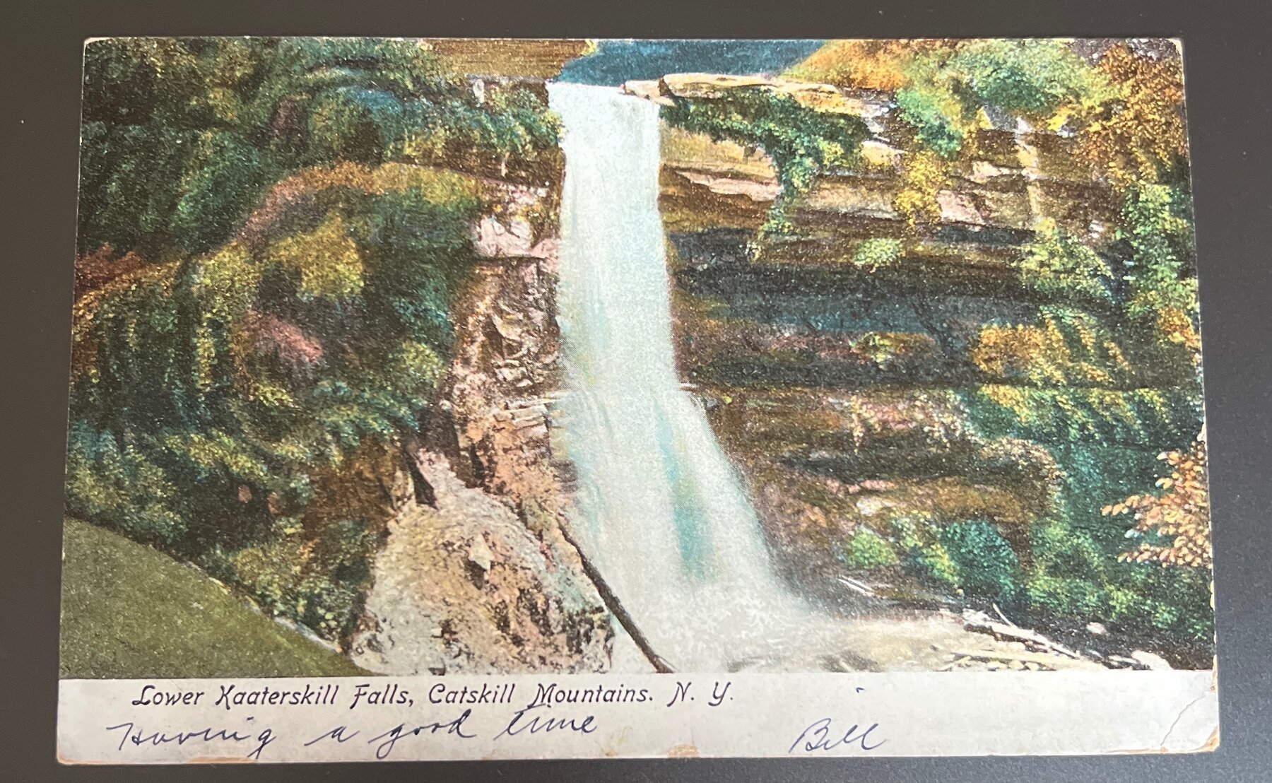 Postcard 1906 Lower Kaaterskill Falls Catskill Mountains NY Pre-Linen Used