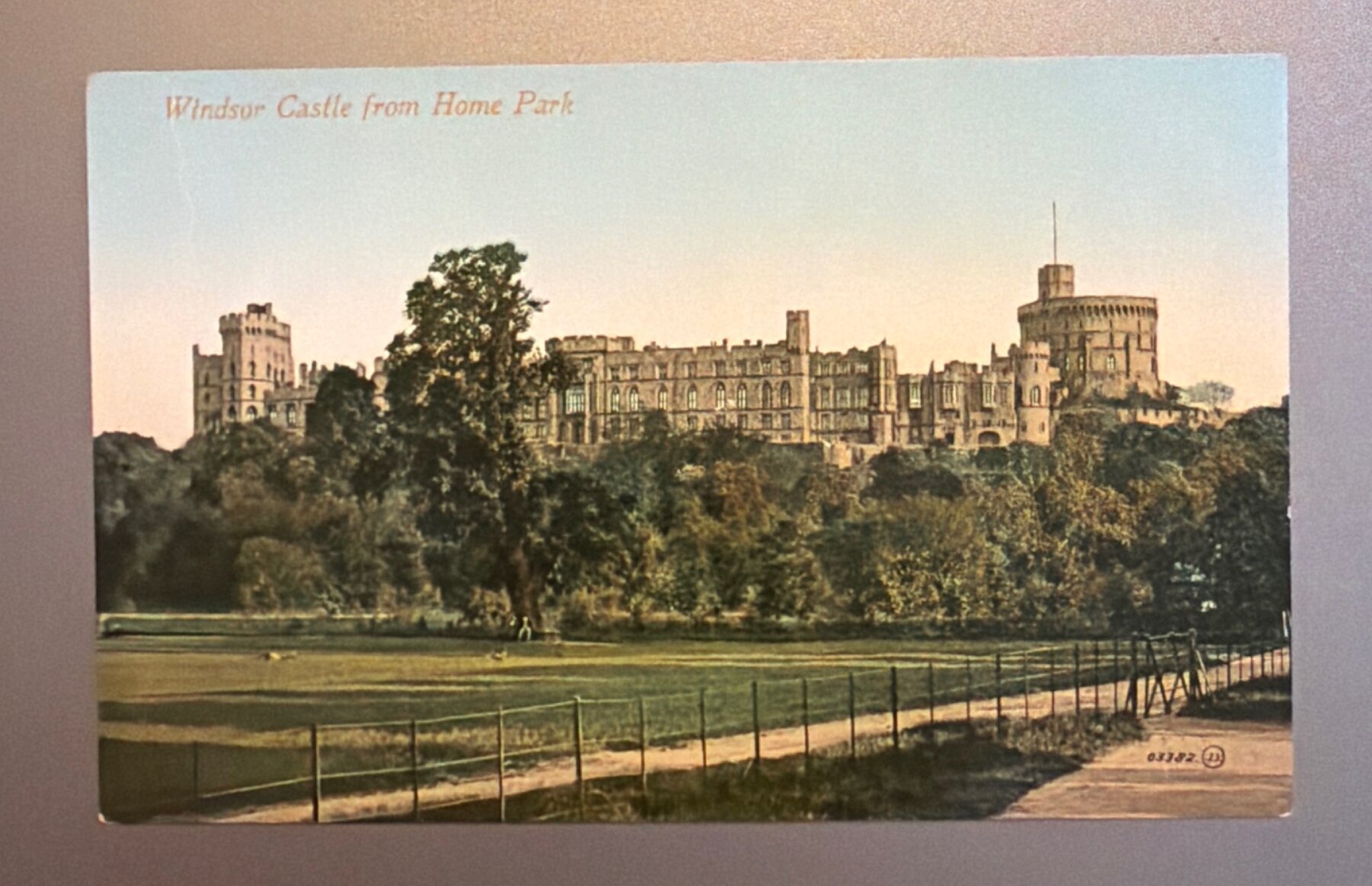 Postcard 1911 Windsor Castle from Home Park Valentine's Series England UK