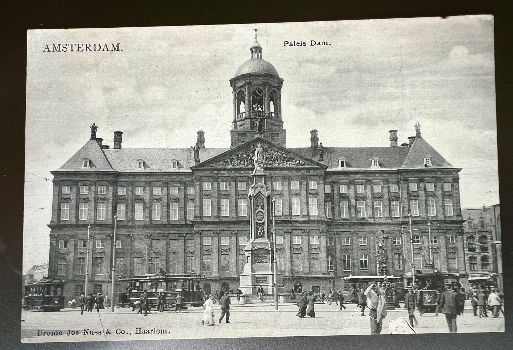 Amsterdam Royal Palace Paleis Dam Square Netherlands Postcard 1908