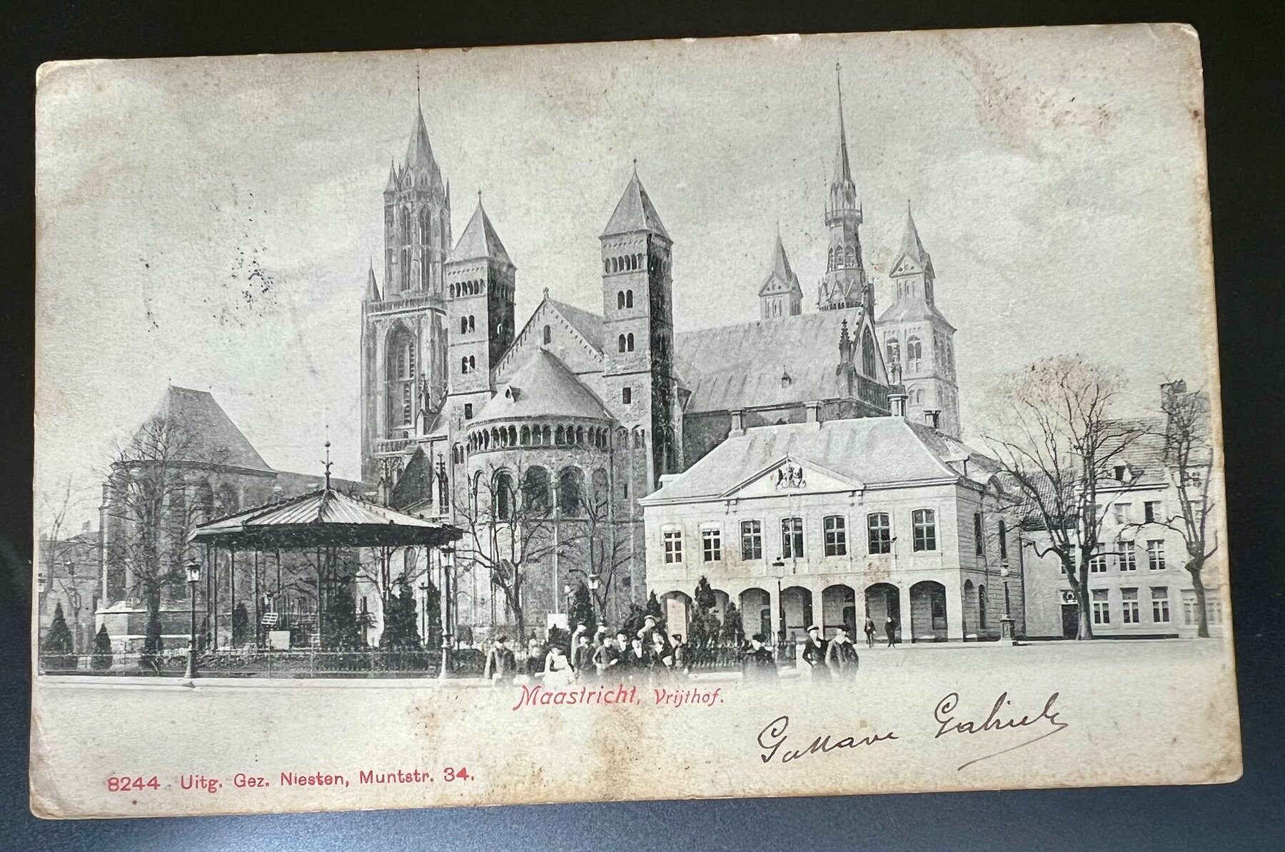 Maastricht Vrijthof Square Netherlands Briefkaart Postcard c1902