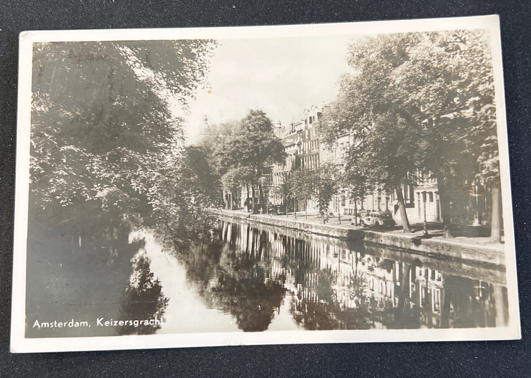 RPPC Amsterdam Keizersgracht Canal Netherlands Postcard c1948
