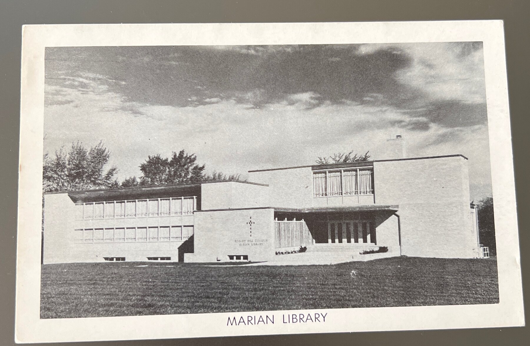 Postcard Marian Library Rosary Hill College Snyder NY 1950s Chrome Unused