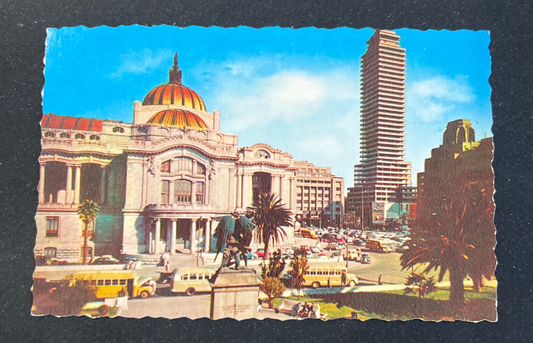 Palacio de Bellas Artes Palace of Fine Arts Mexico City Postcard 1950s