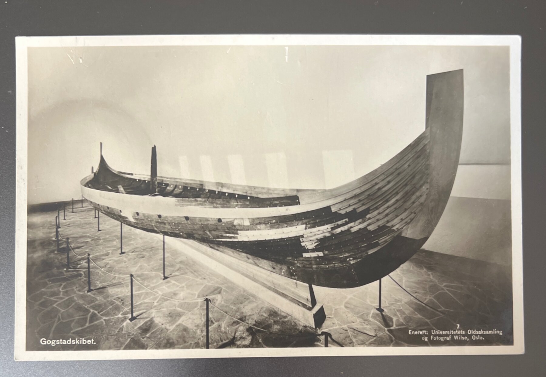 Gokstad Viking Ship Oslo Museum Norway Fotograf Wilse Postcard 1920s