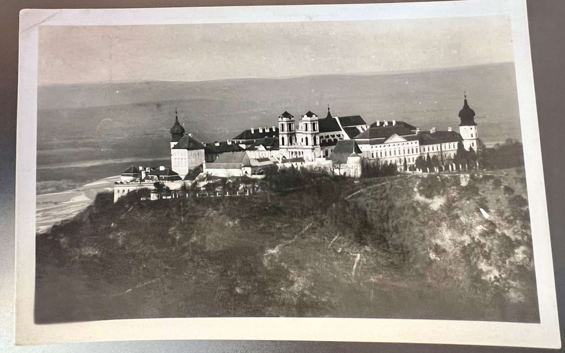 Stift Gottweig Benedictine Abbey Austria Aerial RPPC Postcard 1931