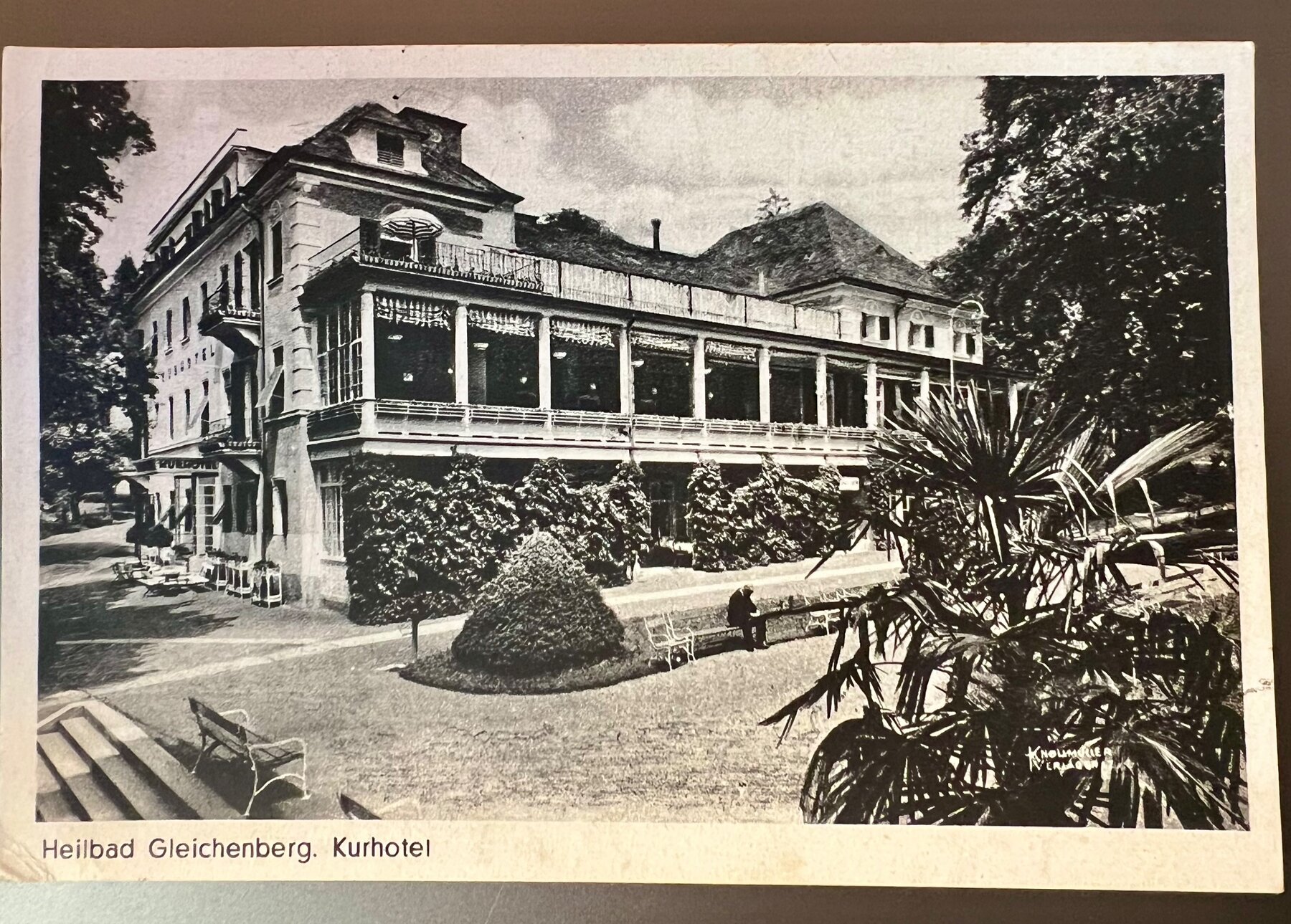 Heilbad Gleichenberg Kurhotel Spa Austria RPPC Postcard 1947
