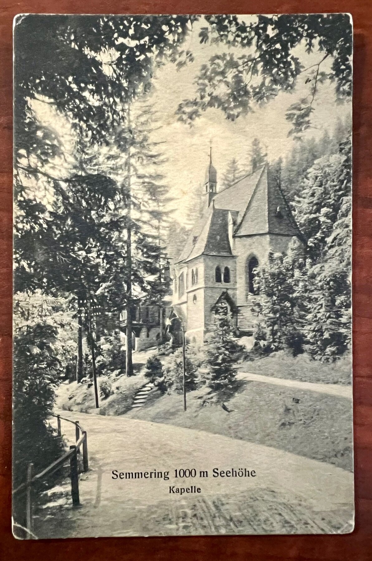 Semmering Kapelle Chapel Austria Mountain Resort Postcard 1912