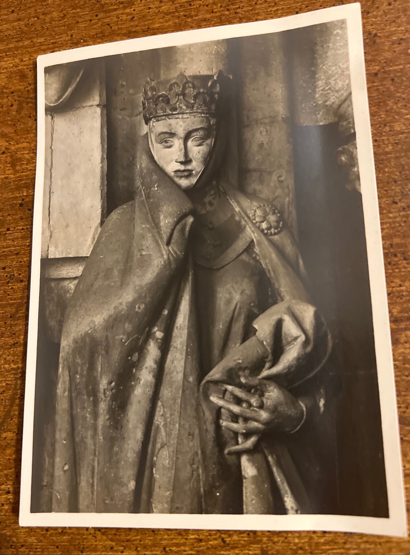 RPPC Uta von Naumburg Cathedral Sculpture Walter Hege Postcard c1935