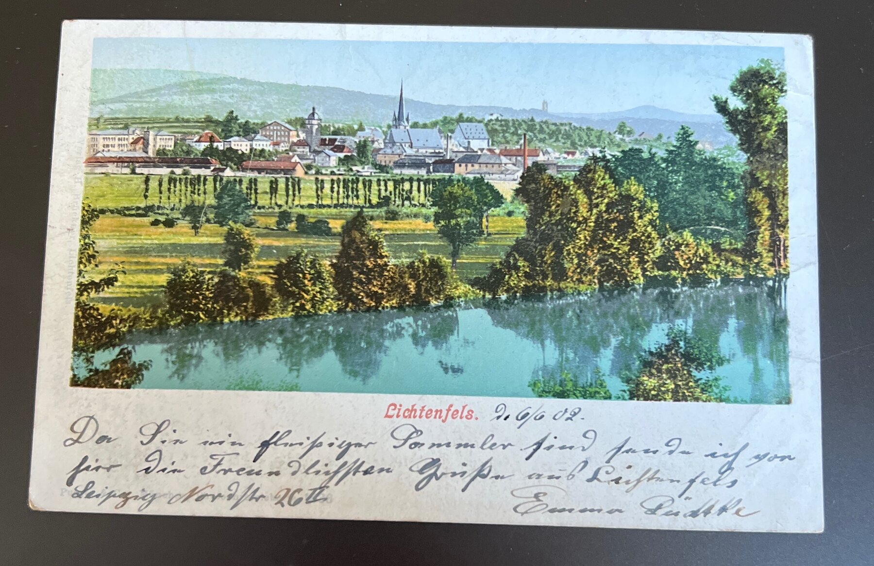 Lichtenfels Bavaria Germany Postcard to Peking China 1902