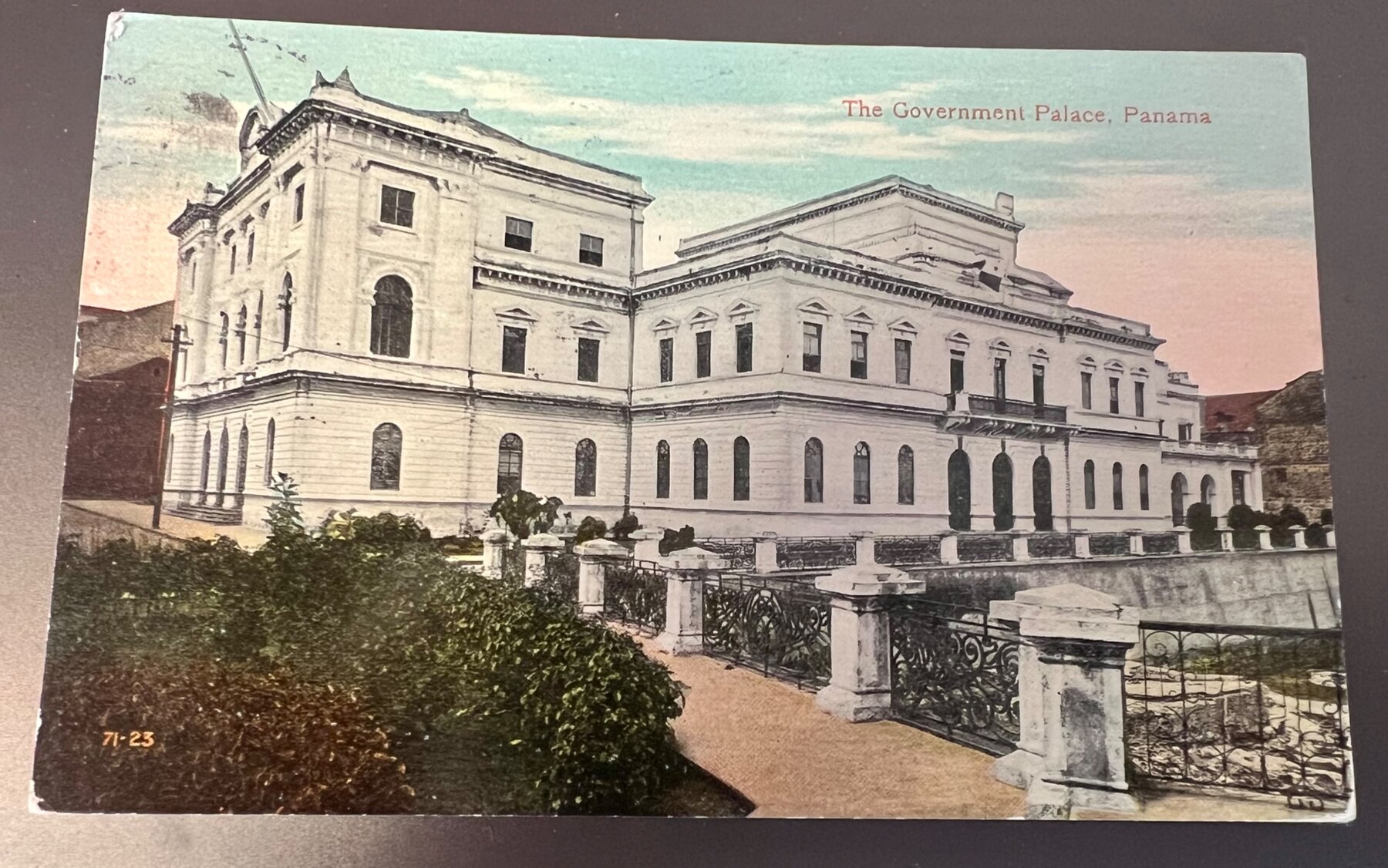 Government Palace Panama Canal Zone Postcard 1911 Balboa CZ