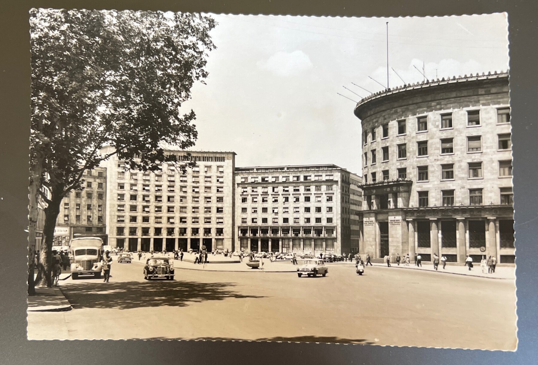 Belgrade Marx Engels Square Yugoslavia Postcard Posted 1961