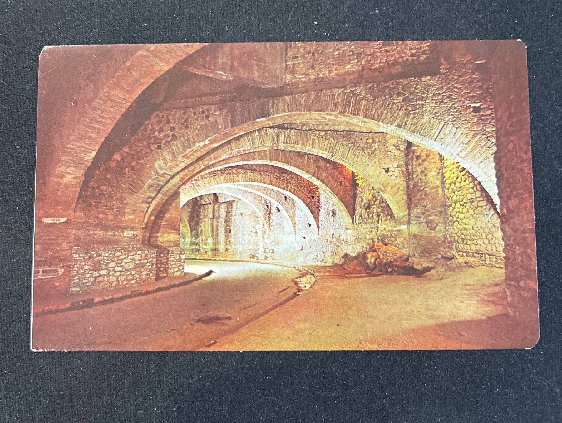 Guanajuato Subterranean Street Arqueria El Abanico Mexico Postcard 1960s