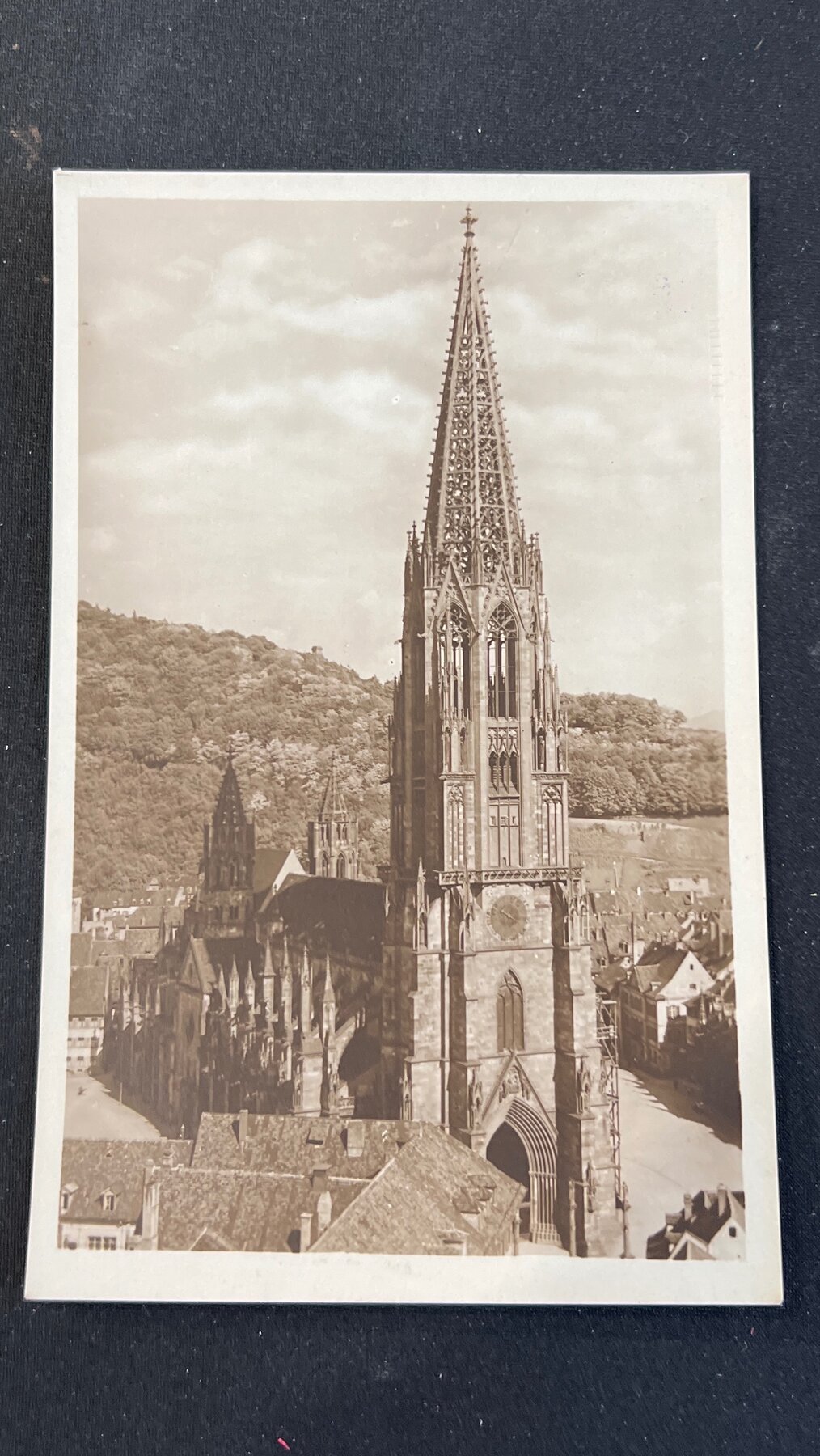 Freiburg im Breisgau Munster Cathedral Tower Germany Postcard c1910