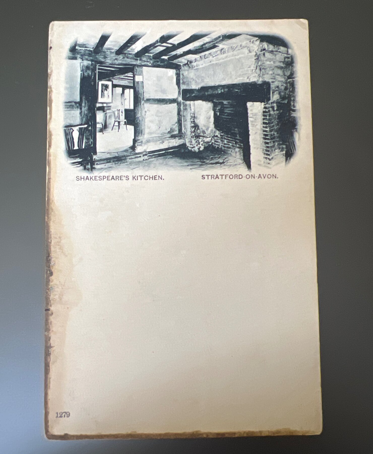 Shakespeare's Kitchen Stratford-on-Avon England Postcard c1902