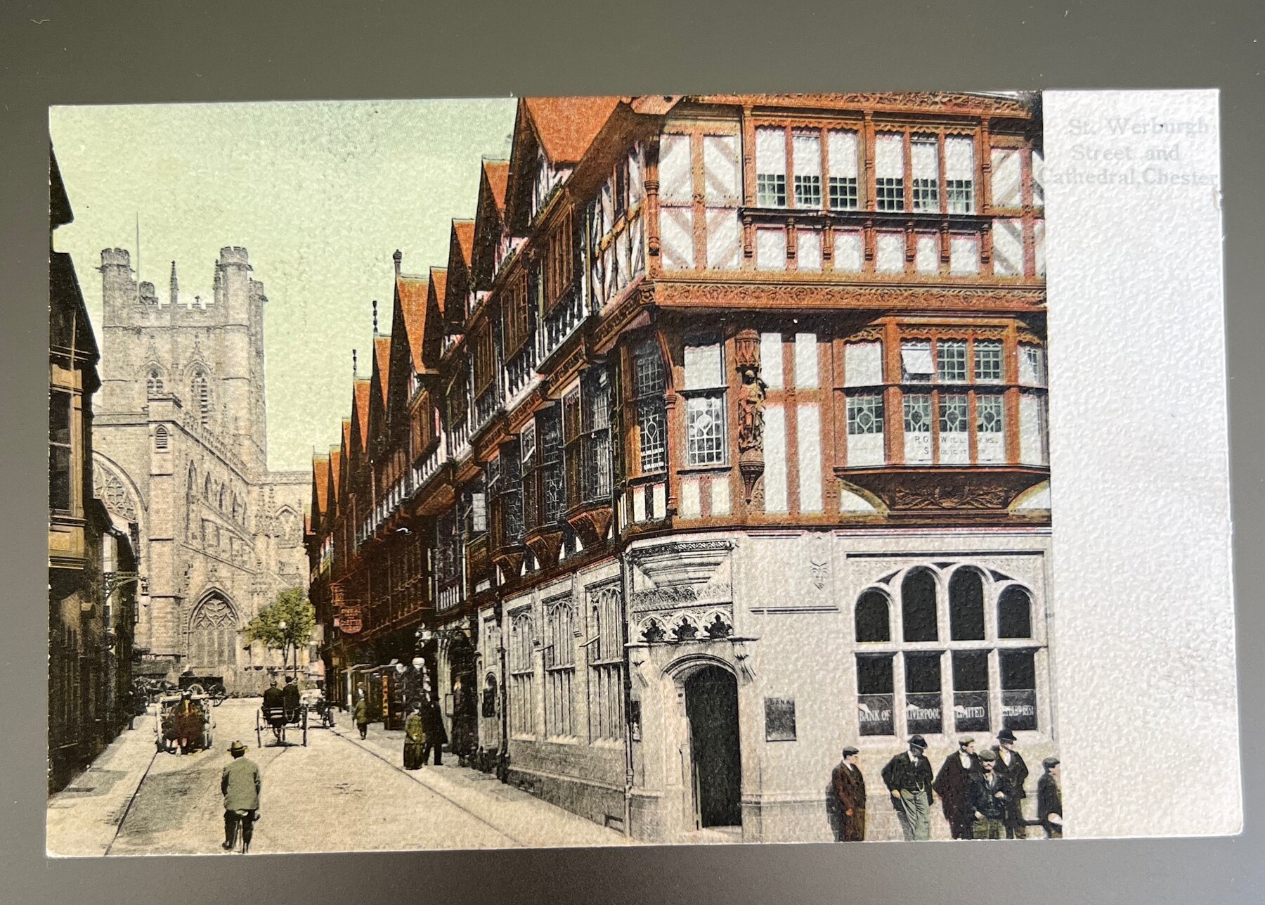 Postcard 1902 St Werburgh Street Cathedral Chester England Pre-Linen