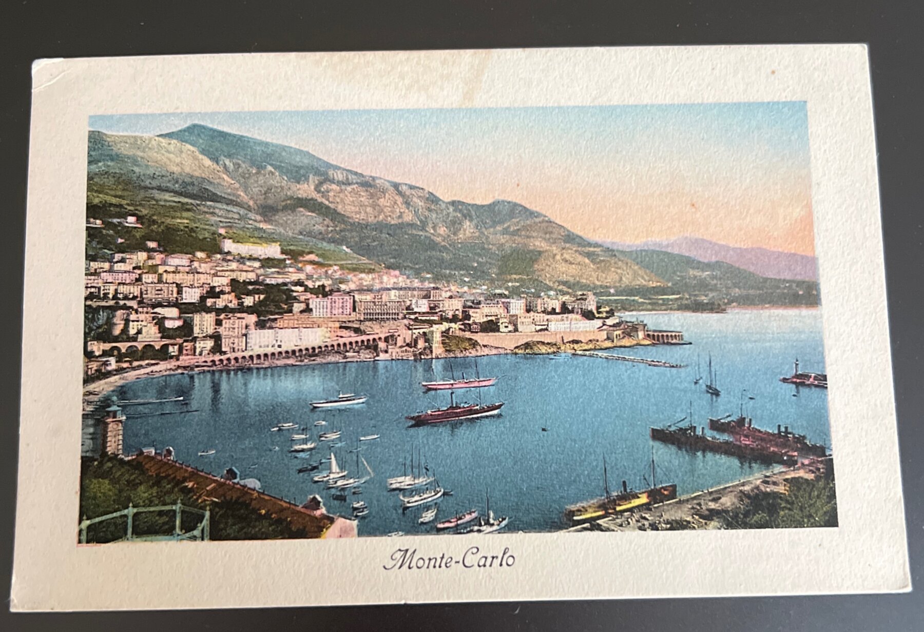Postcard 1900s Monte Carlo Harbor Monaco Color JJ Jullien Freres Used NY